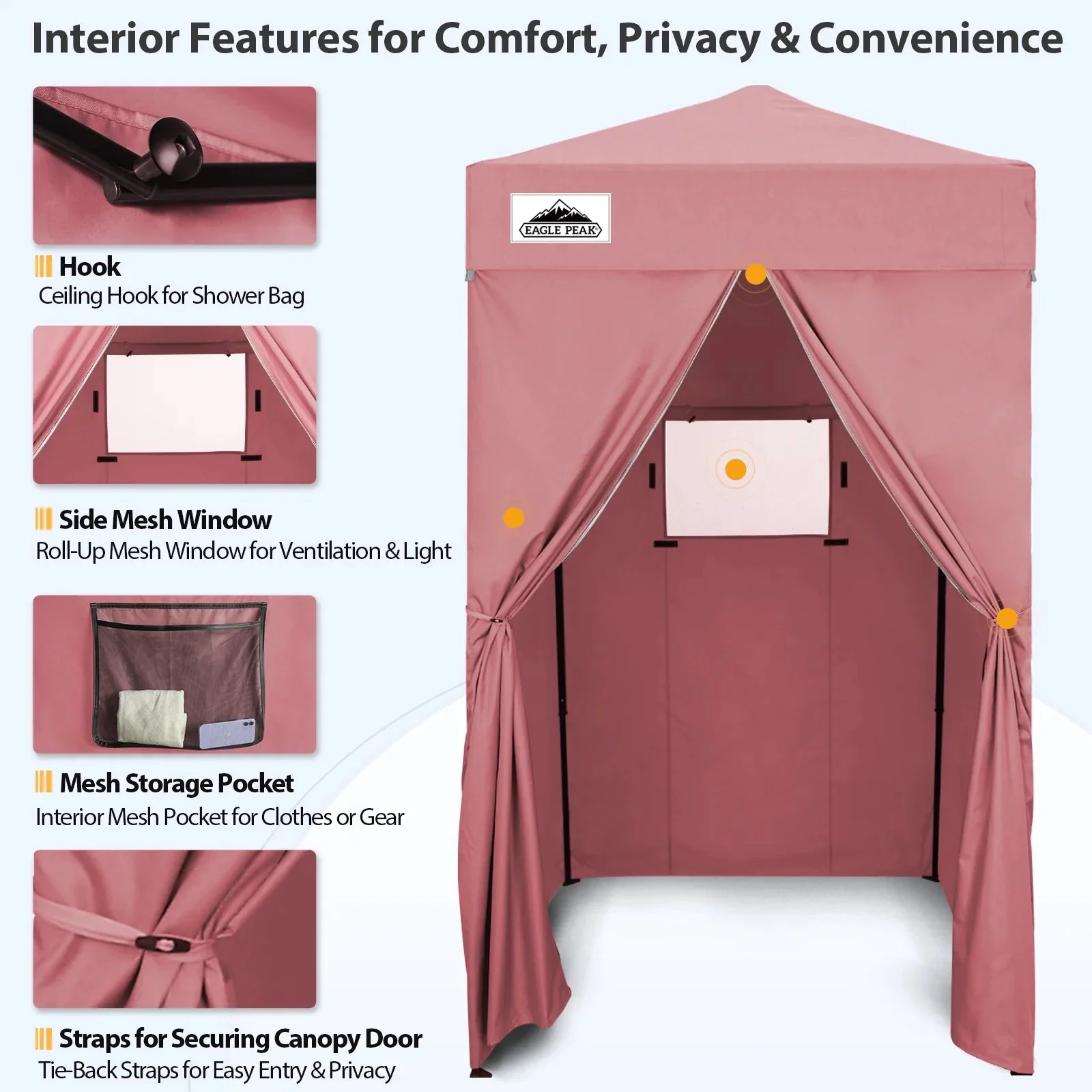 EAGLE PEAK Ultra Compact 4 ft x 4 ft Pop-Up Changing Room Canopy - Flex - Image 127 EAGLE PEAK Ultra Compact 4 ft x 4 ft Pop-Up Changing Room Canopy - Flex - Image 127