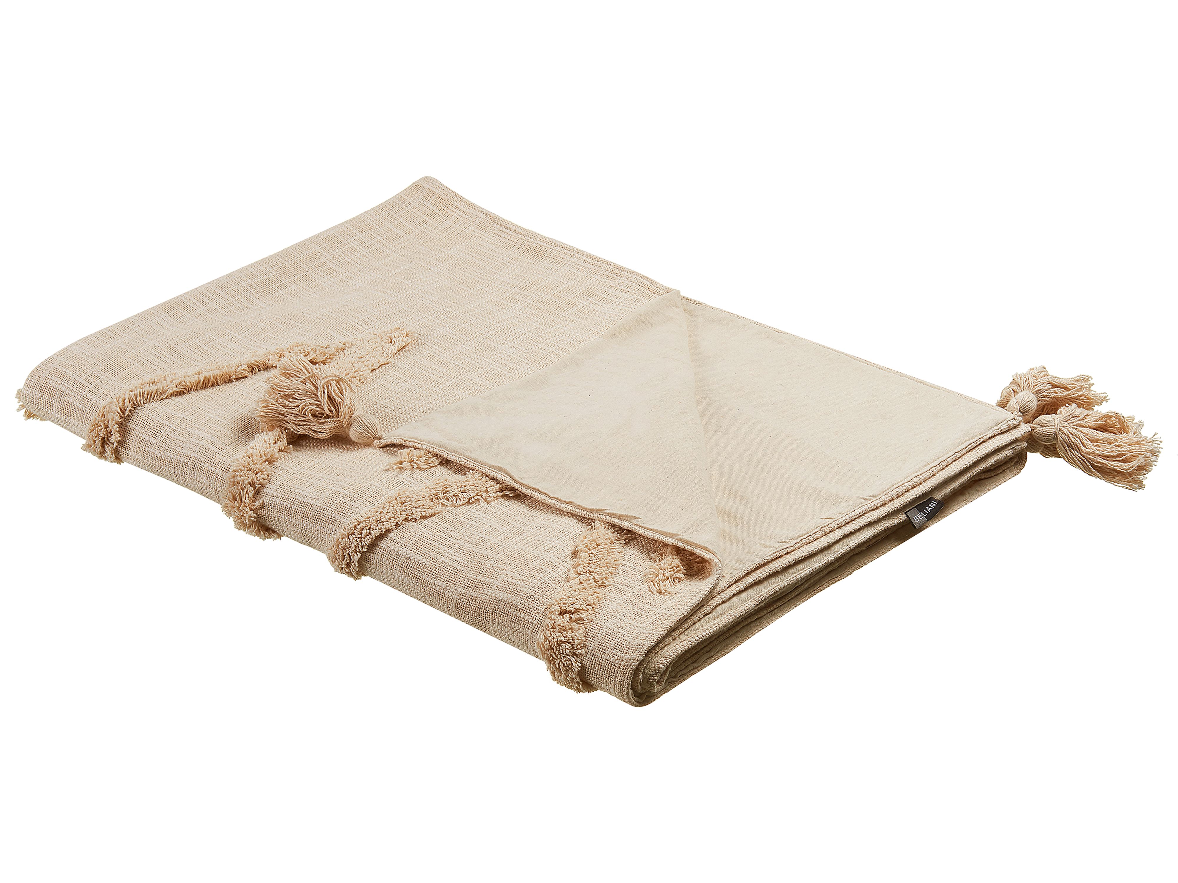 Blanket MORBI Cotton 130 x 180 cm Beige