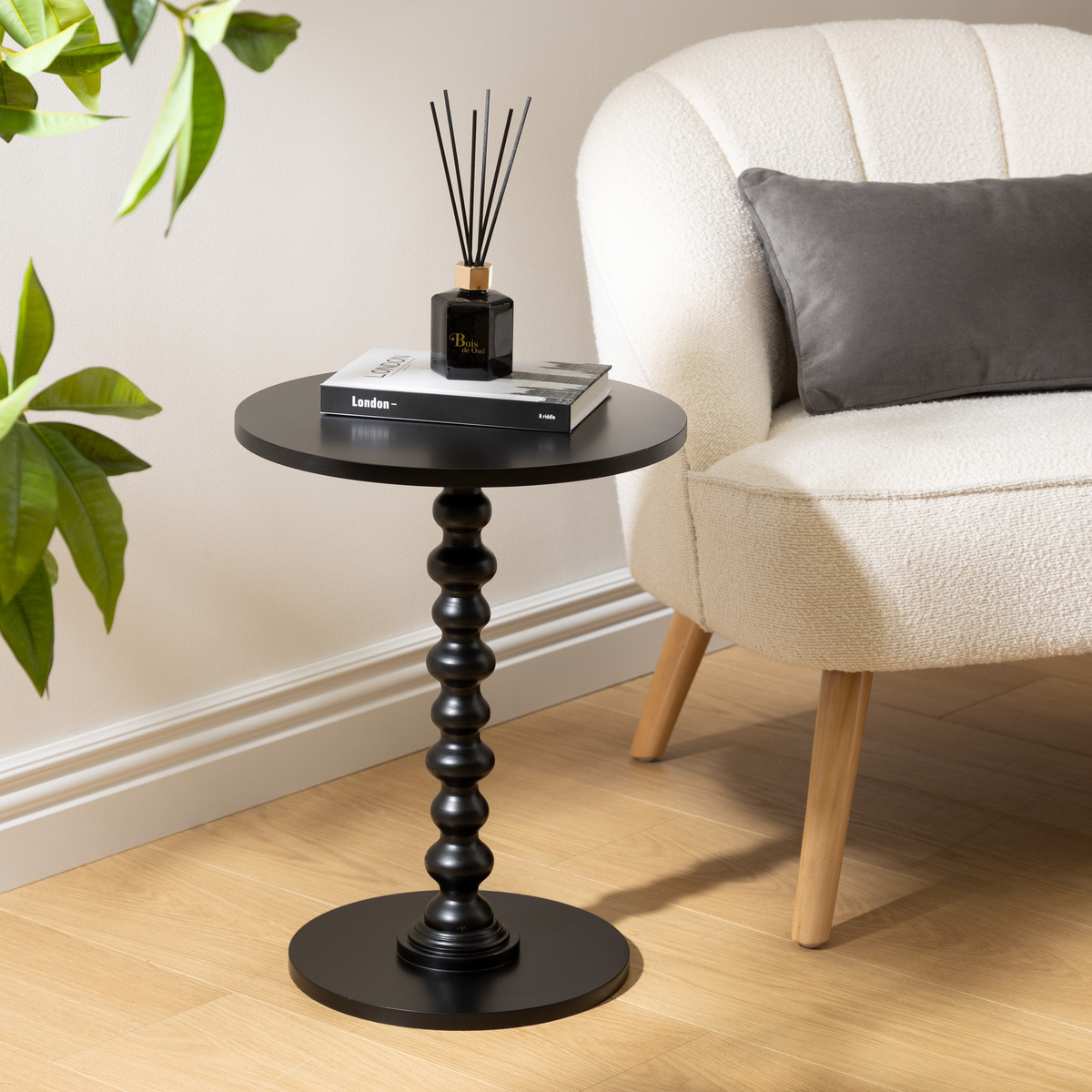 Side table "Alix" Black, 50x38x38 cm
