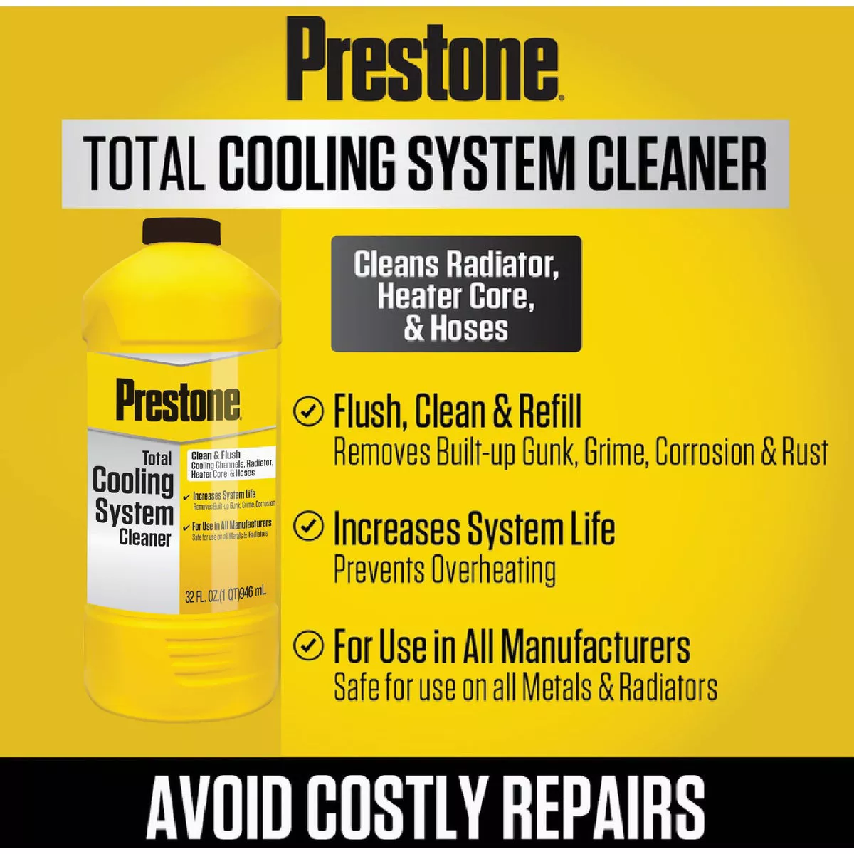 Prestone 32 Oz. Radiator Flush + Cleaner