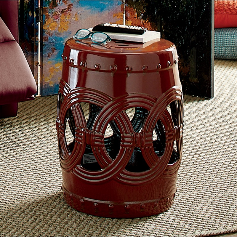 Aztec Stool - MIDNIGHT VELVET CATALOG