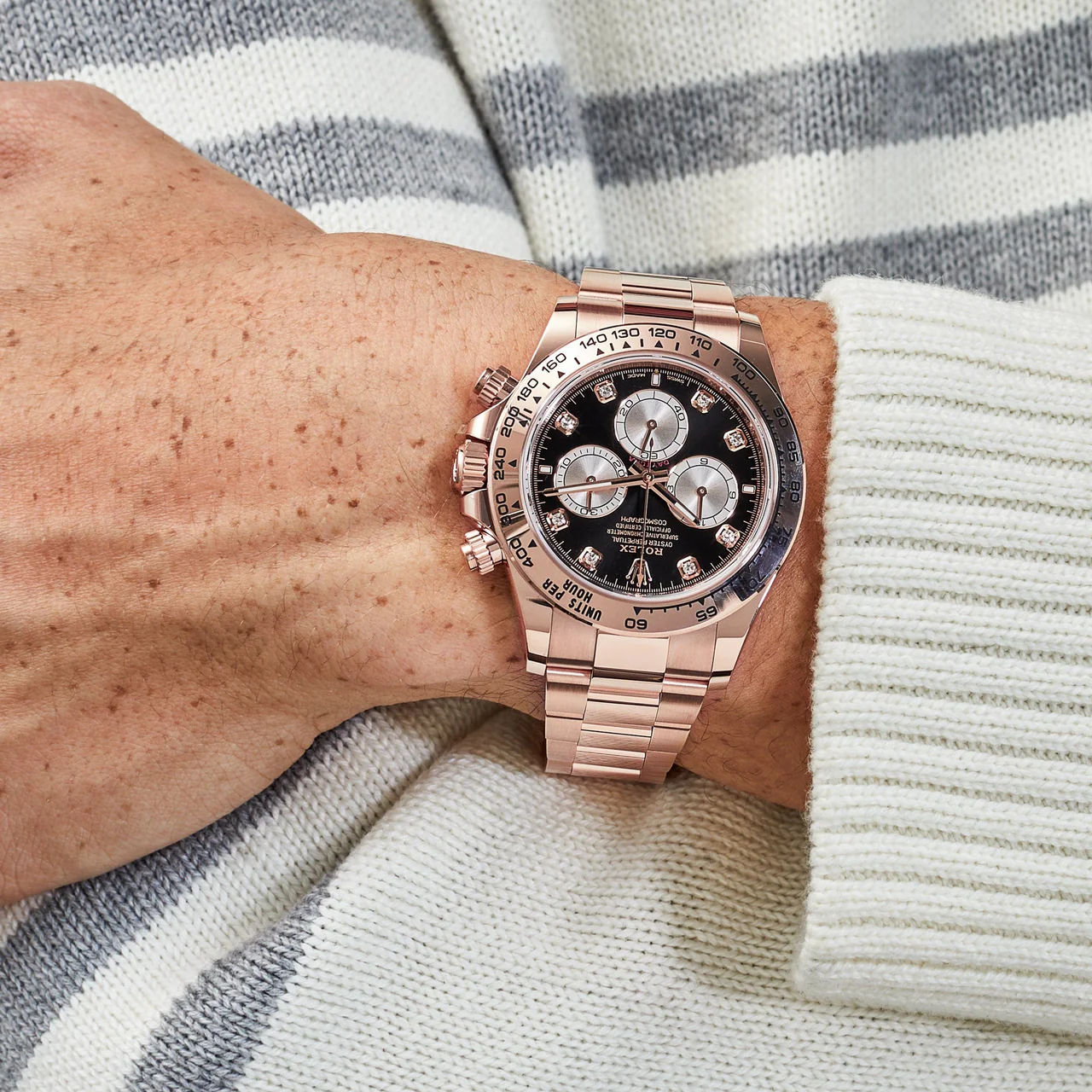 Rolex Cosmograph Daytona 40mm, 18k Everose Gold, Ref# 126505-0002(1:1 replica) - Elite Watch Atelier