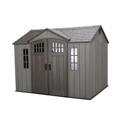 Lifetime 10 Ft x 8 Ft Reinforced Outdoor Storage Shed - Dual-Wall Polyethylene Construction - Image 3 Lifetime 10 Ft x 8 Ft Reinforced Outdoor Storage Shed - Dual-Wall Polyethylene Construction - Image 3