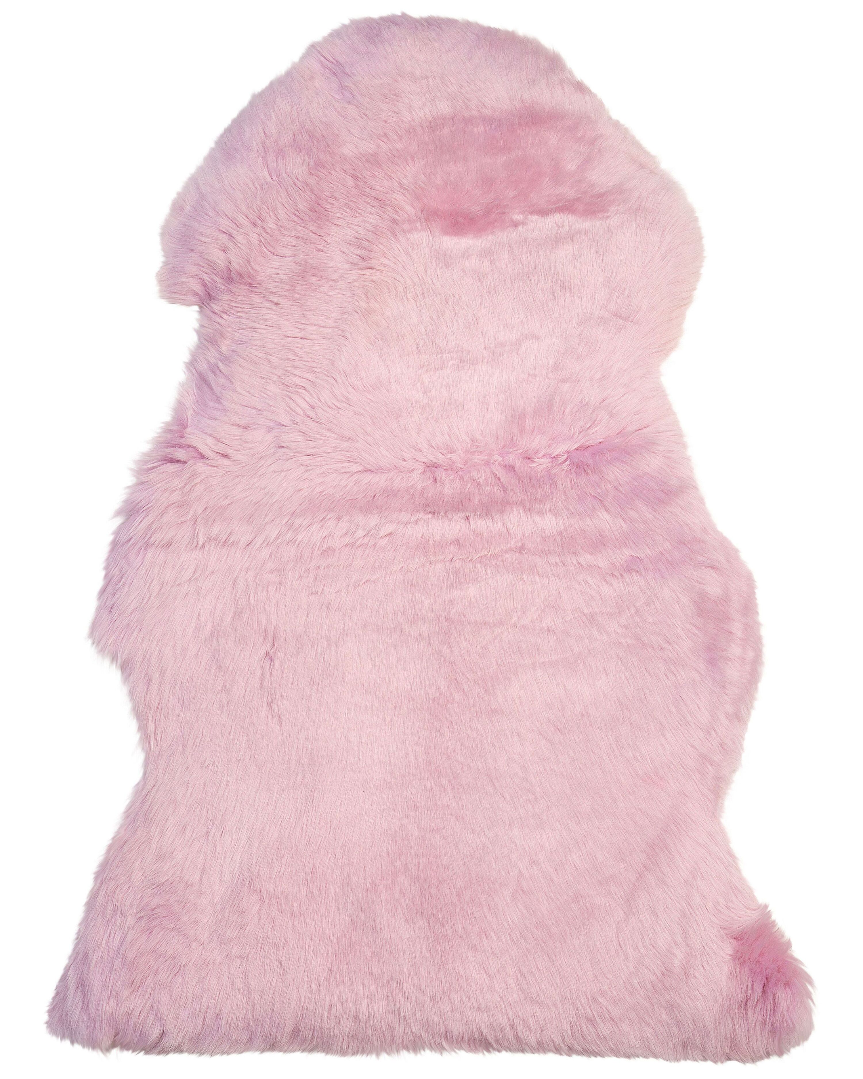 Sheepskin Rug ULURU Pink 65 x 110 cm