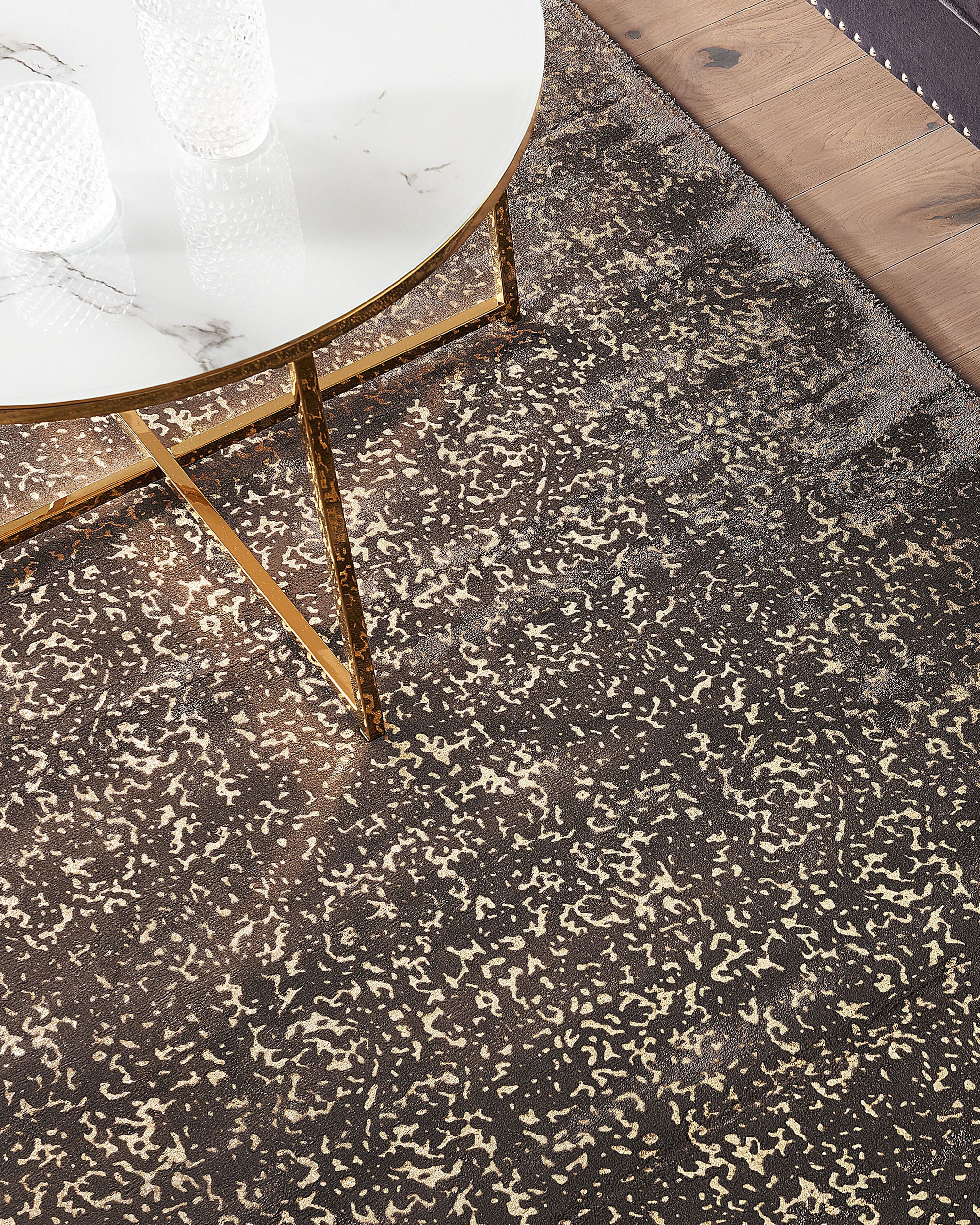 Rug ESEL Gold 160 x 230 cm Viscose