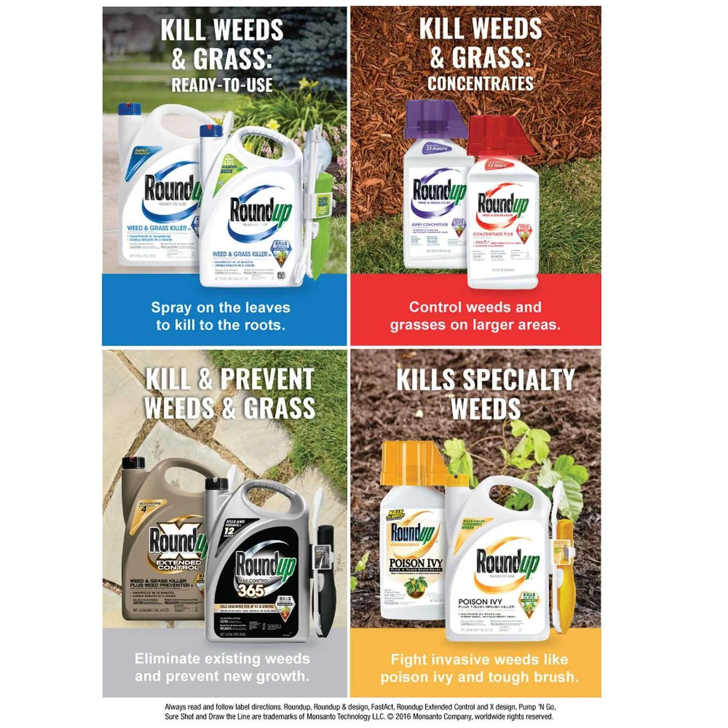 Roundup Super Concentrate Weed & Grass Killer - 50% Concentrated Formula - Image 5 Roundup Super Concentrate Weed & Grass Killer - 50% Concentrated Formula - Image 5