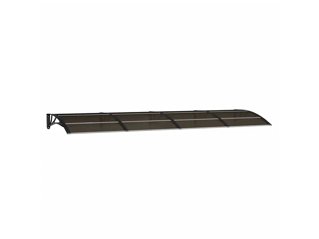 Auvent de porte Noir 350x100 cm Polycarbonate WVGQ2977