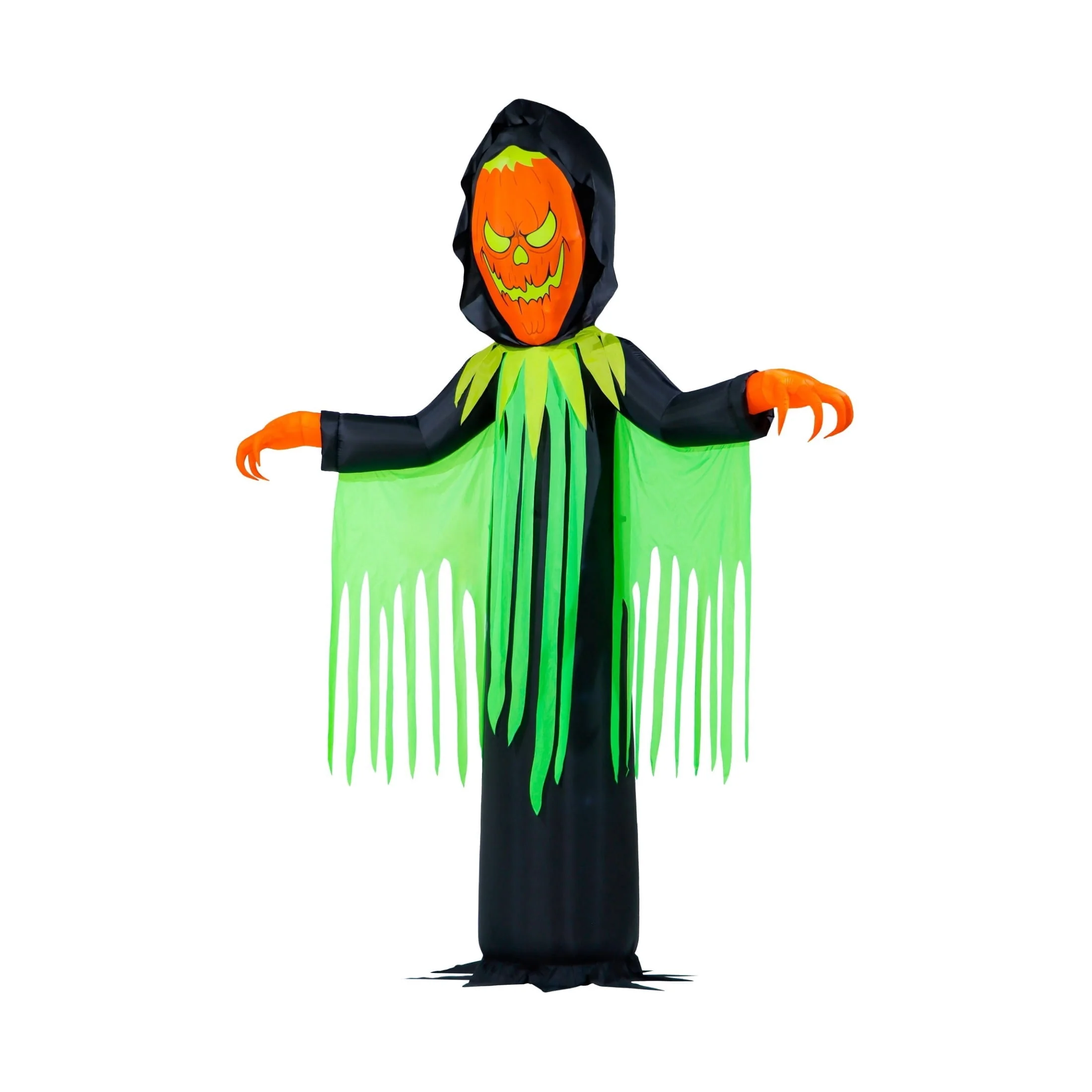 Inferno Pumpkin Reaper Airblown Yard Inflatable, Orange/Green/Black, 20', Halloween by Way To Celebrate - Image 4 Inferno Pumpkin Reaper Airblown Yard Inflatable, Orange/Green/Black, 20', Halloween by Way To Celebrate - Image 4