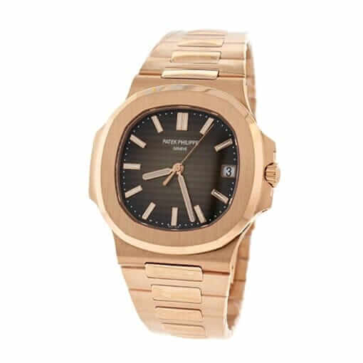 Patek Philippe Nautilus Rose Black Dial Replica - Elite Watch Atelier