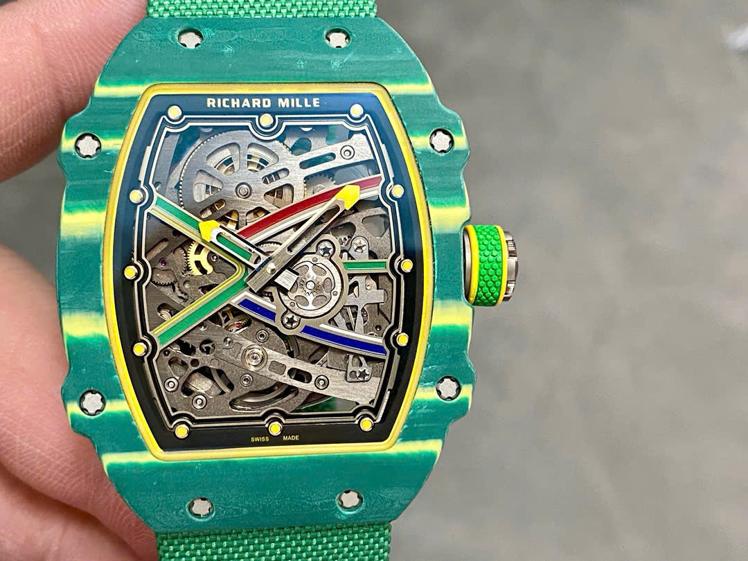 Richard Mille RM67-02 Case Green Carbon Refined Super Light 37 Grams 38.7×47.52mm - Elite Watch Atelier
