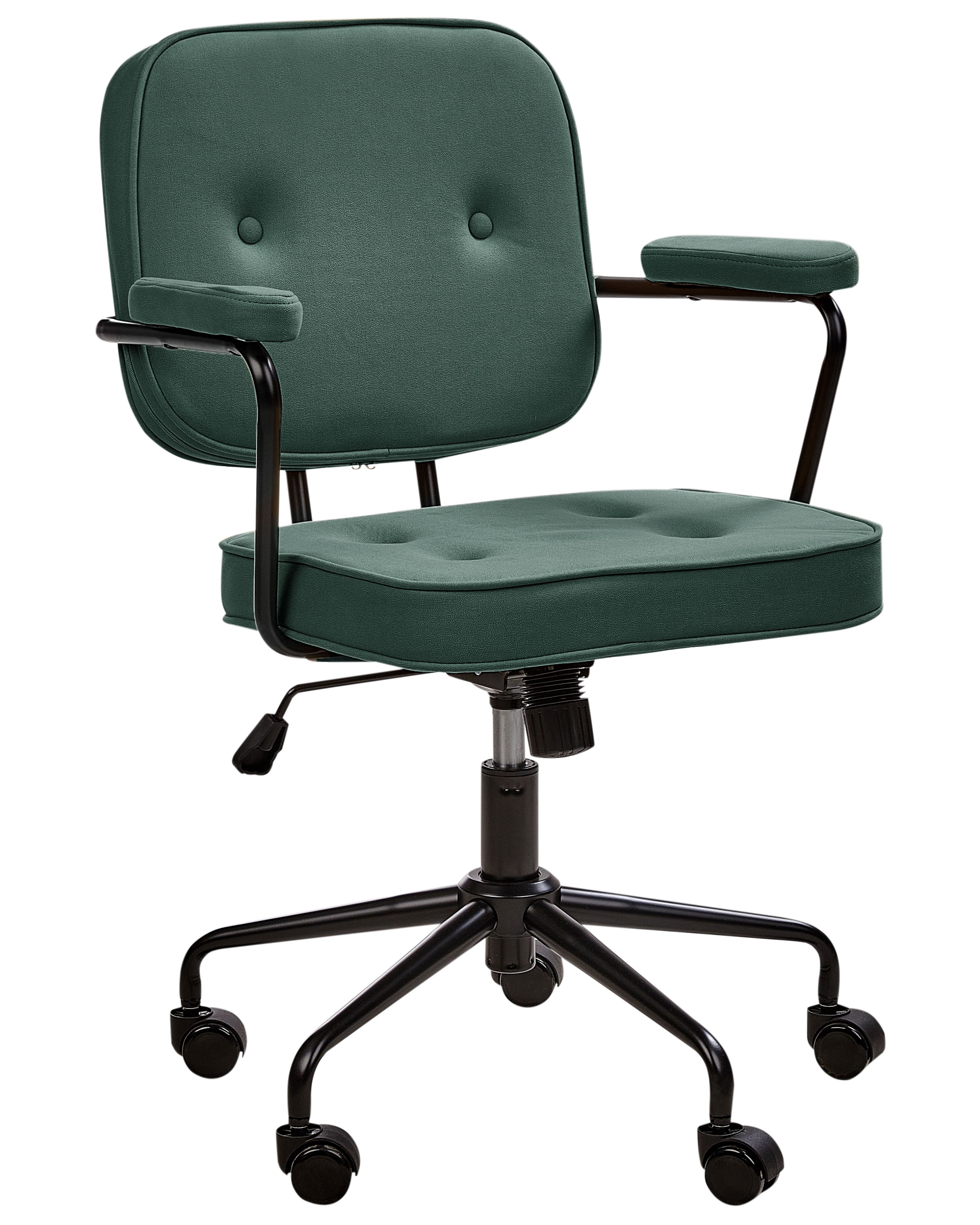 Desk Chair PAWNEE Fabric Dark Green