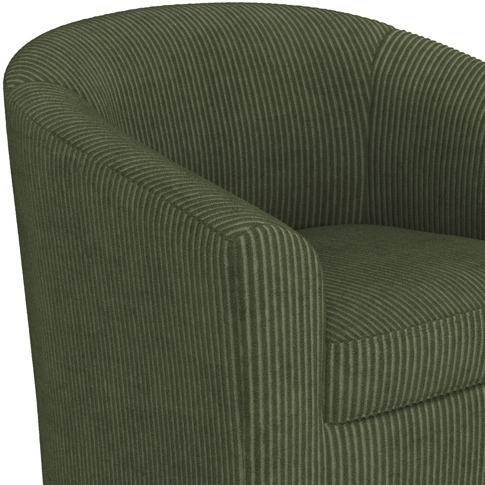 Renwick Faux Leather Barrel Accent Chair for Living Room, Set of 2, Black - Image 33