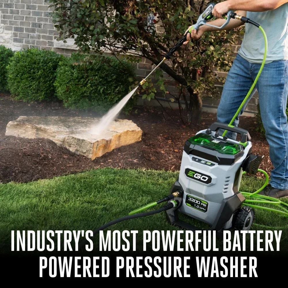 Ego Power+ 3200 Psi 1.2 Gpm Battery Powered Cold Water Pressure Washer With 5 Spray Nozzles Bare Tool - Image 8
