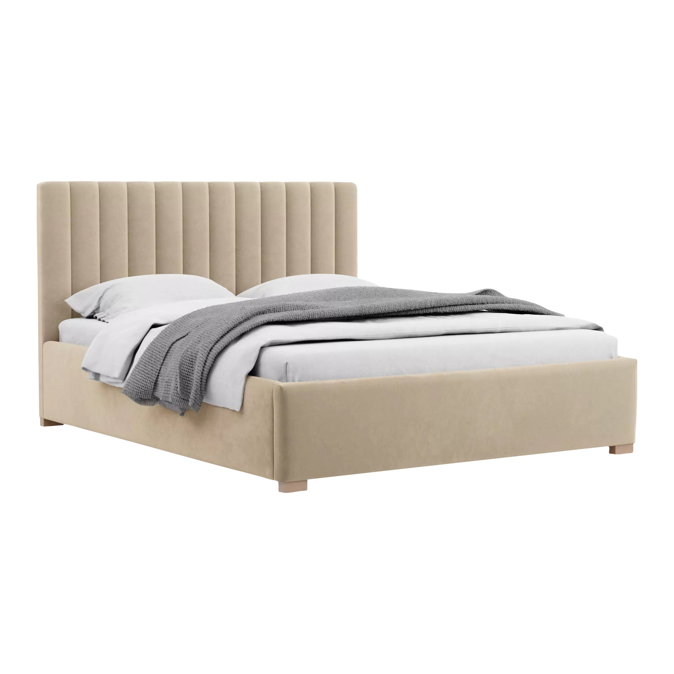 Blokker Mara Tweepersoonsbed met Opbergruimte 180 x 200 cm - Fluweel /