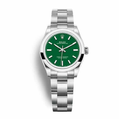 Rolex Oyster Perpetual 277200 Green Dial Replica - Elite Watch Atelier