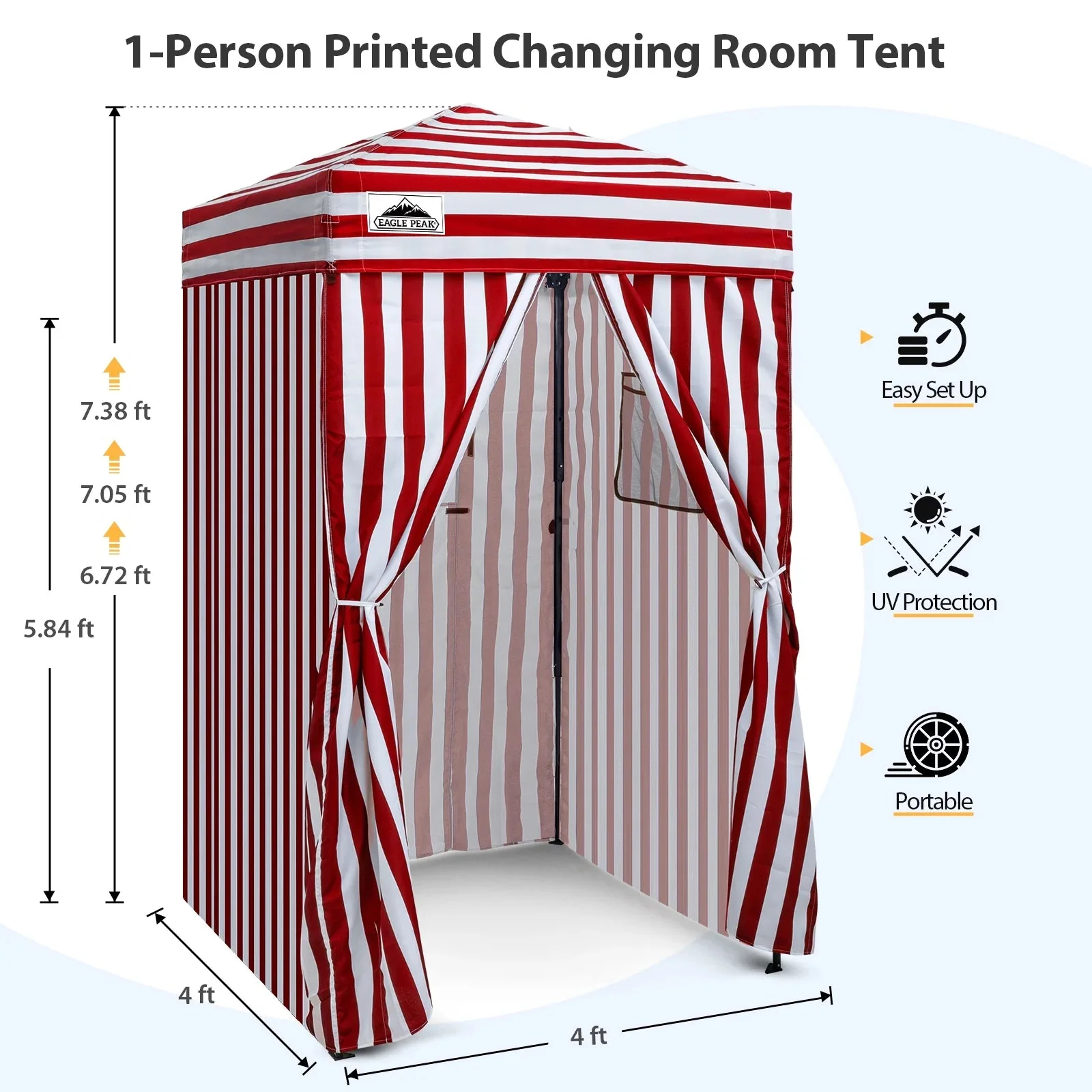 EAGLE PEAK Ultra Compact 4 ft x 4 ft Pop-Up Changing Room Canopy - Flex - Image 58 EAGLE PEAK Ultra Compact 4 ft x 4 ft Pop-Up Changing Room Canopy - Flex - Image 58