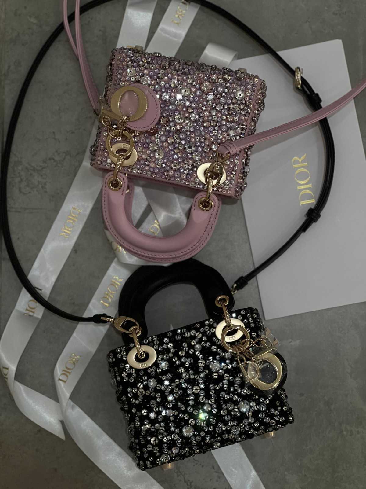 Dior Mini Lady Dior Crystal Embellished Bag