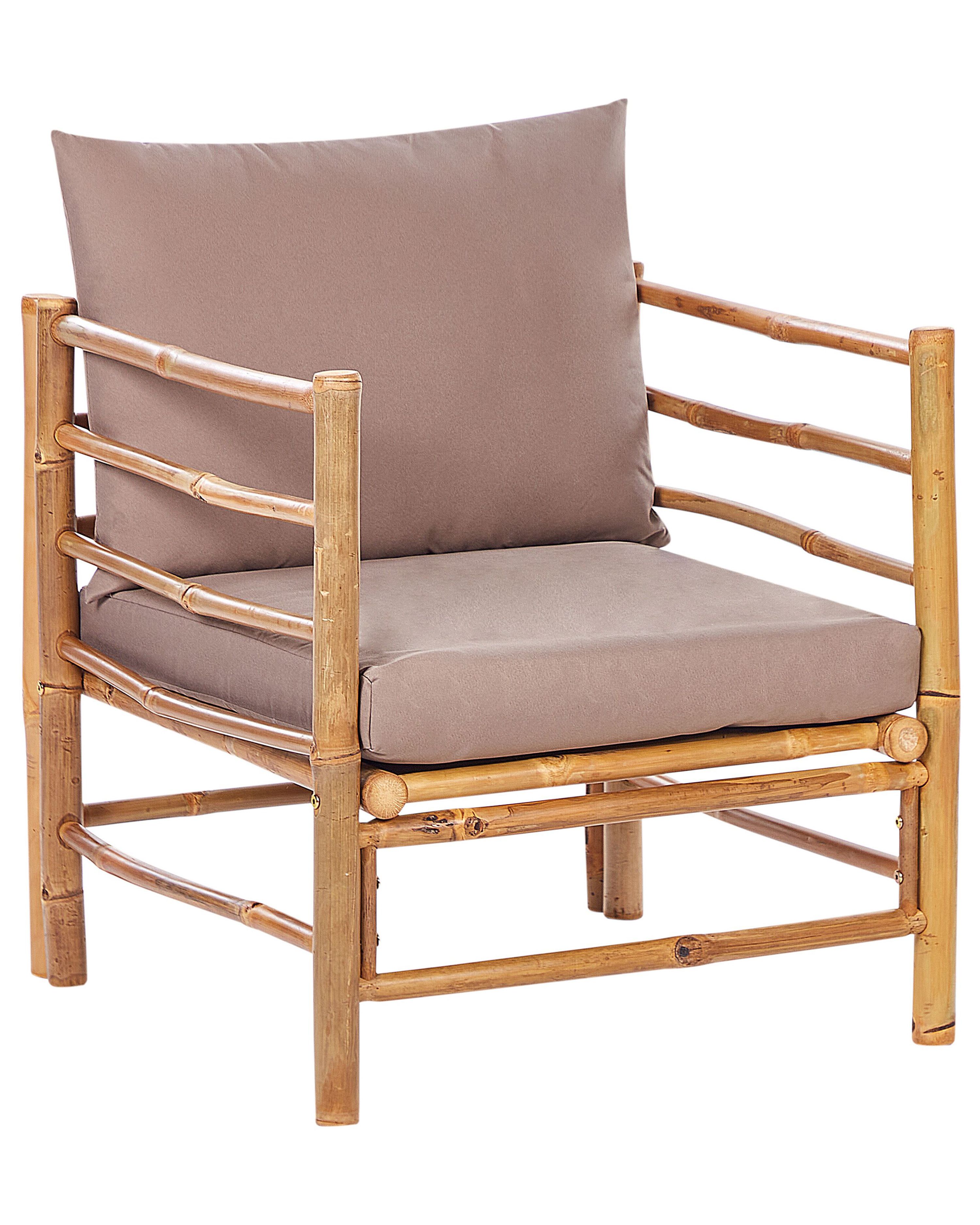 Garden Armchair CERRETO Bamboo Taupe