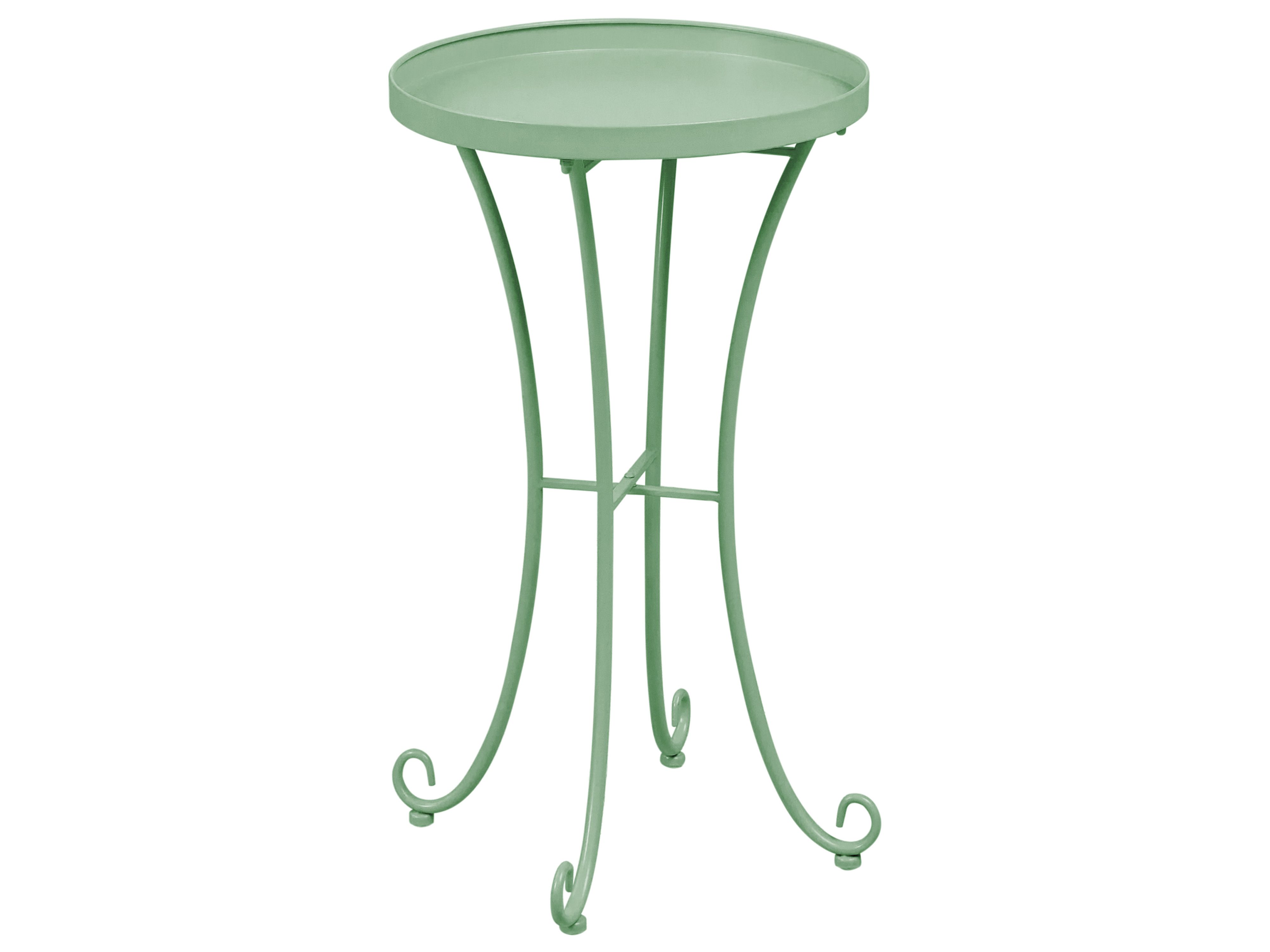 Garden Side Table CAVINIA 40 cm 40 cm Metal Green