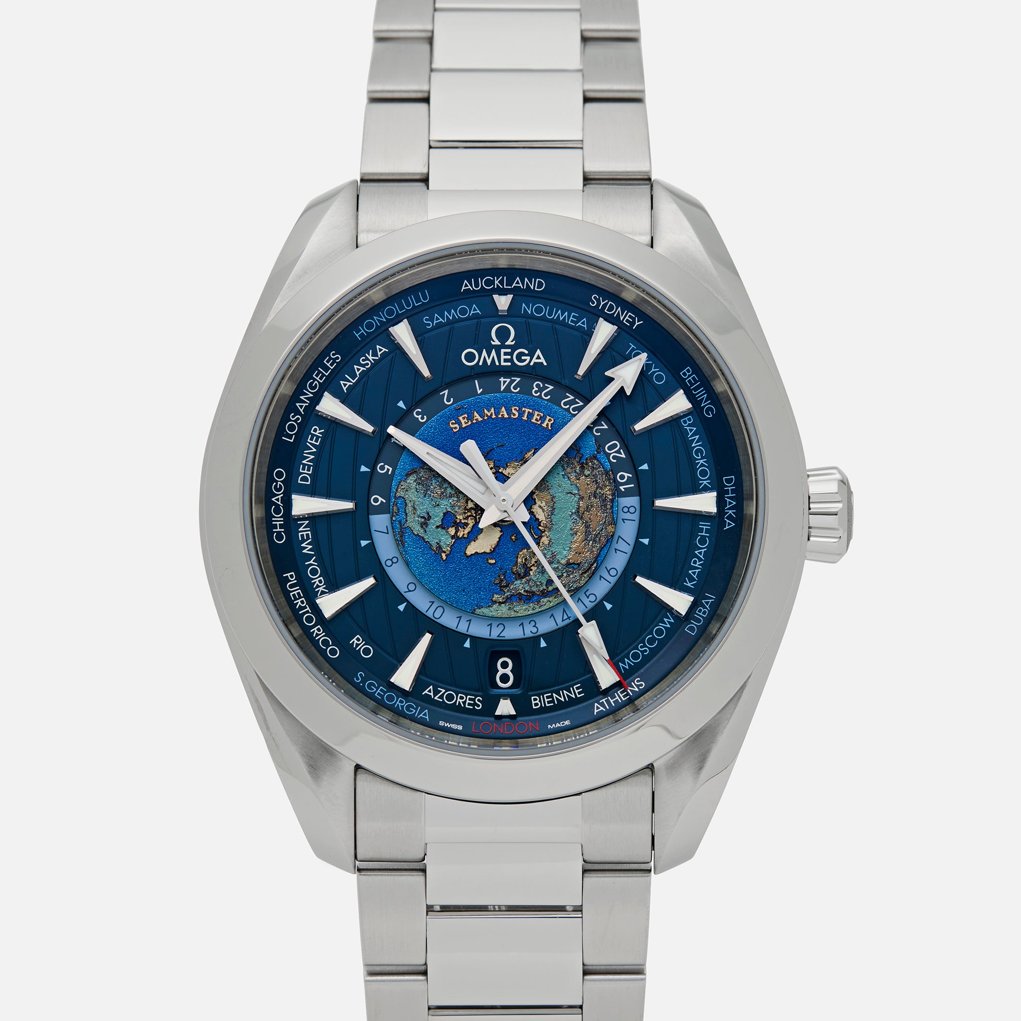 Seamaster Aqua Terra 150M Co?Axial Master Chronometer GMT Worldtimer 43 MM(1:1 replica) - Top club