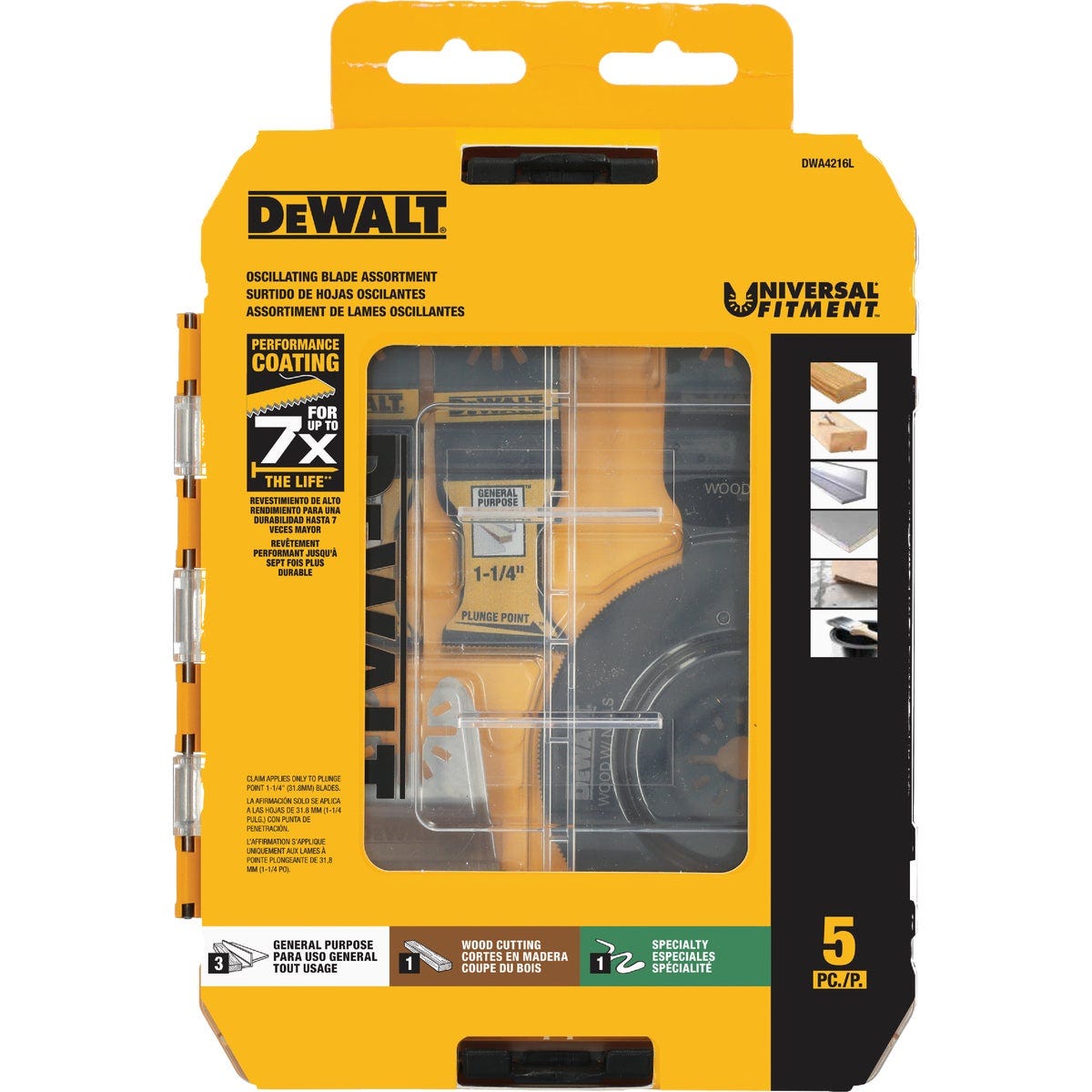 DEWALT Oscillating Blade Set (5-Piece)