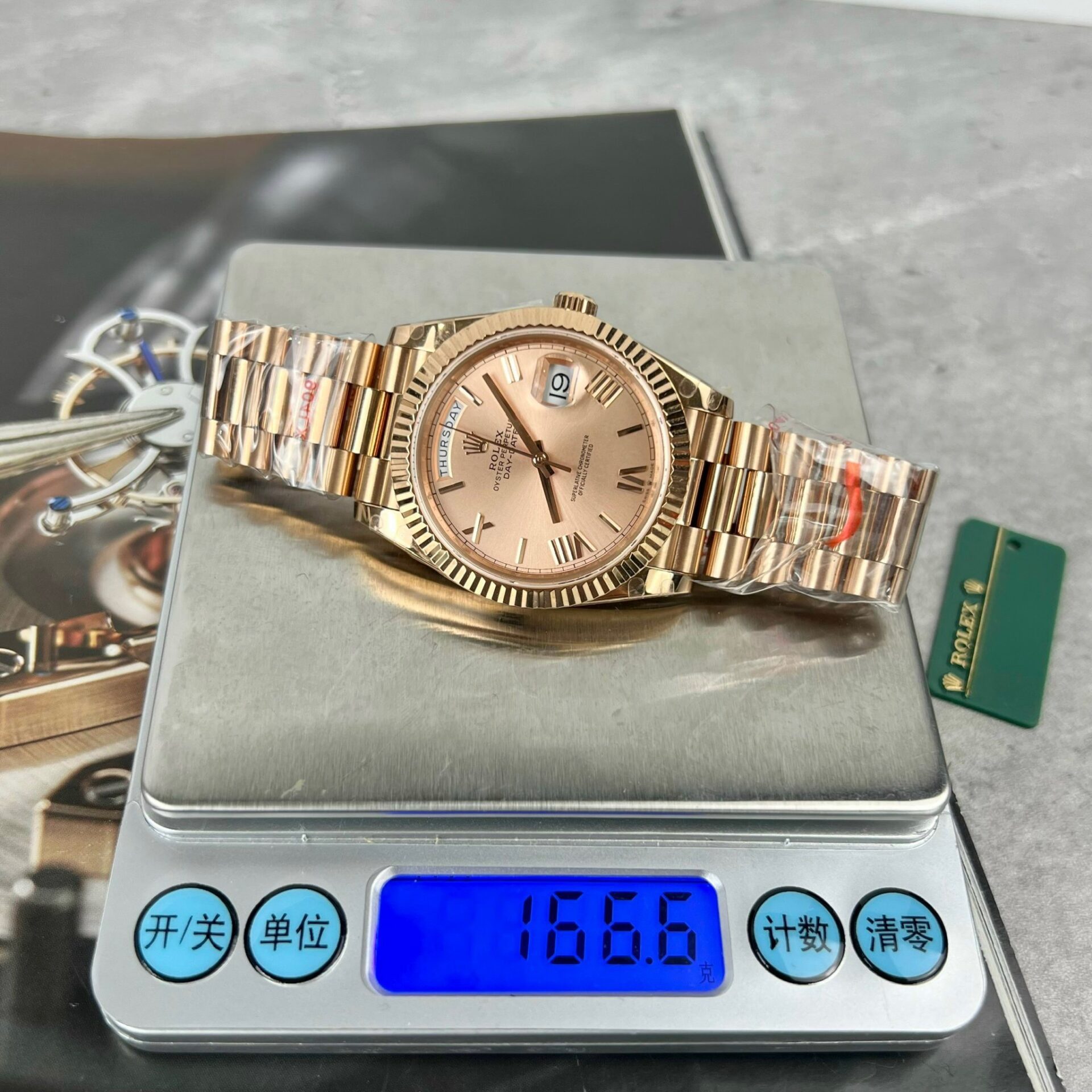 Rolex Day-Date 228239 Replica 1:1 Watch Refined 166gr GM V2 40mm - Elite Watch Atelier