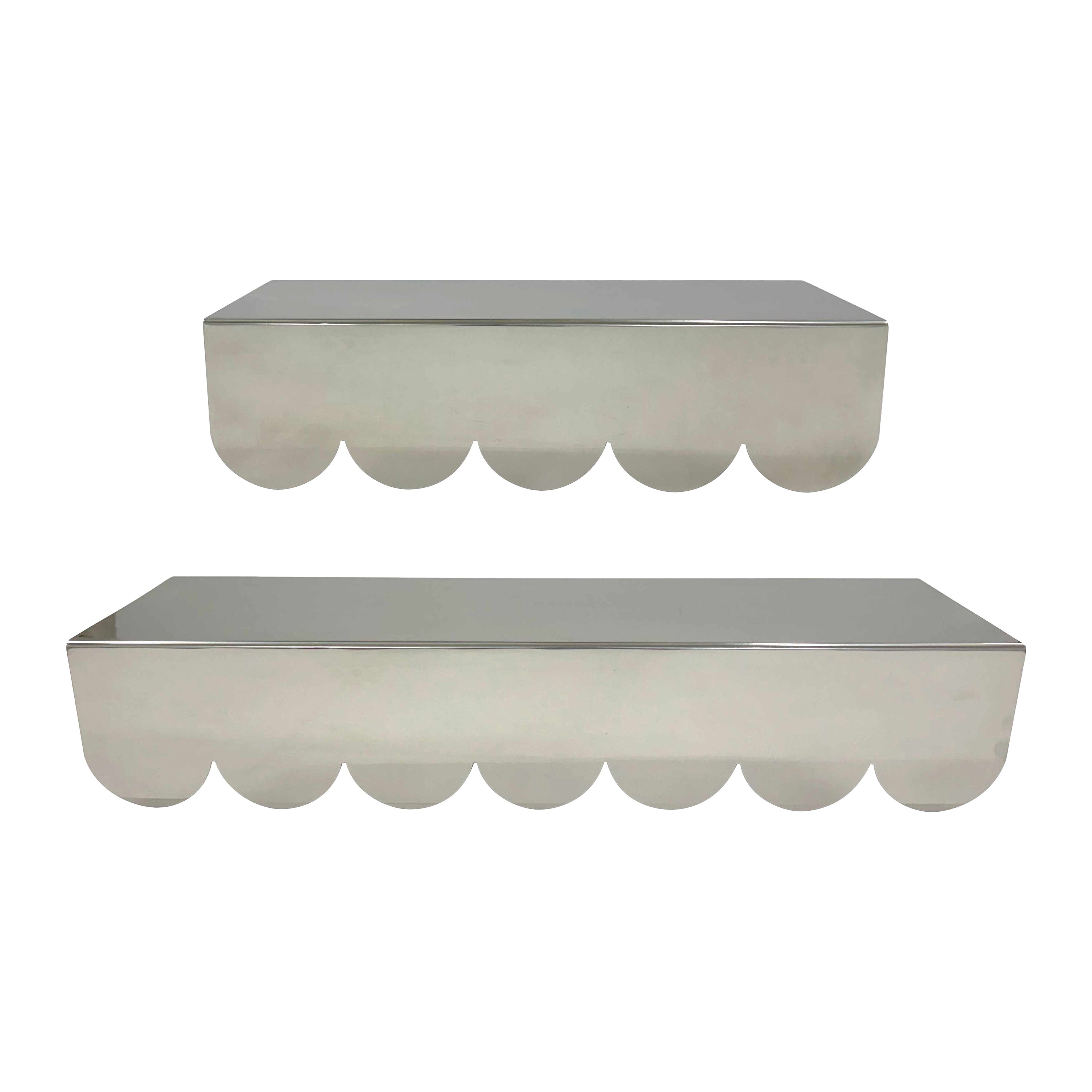 Blokker Dottie Wandplank - Set van 2 - Chroom