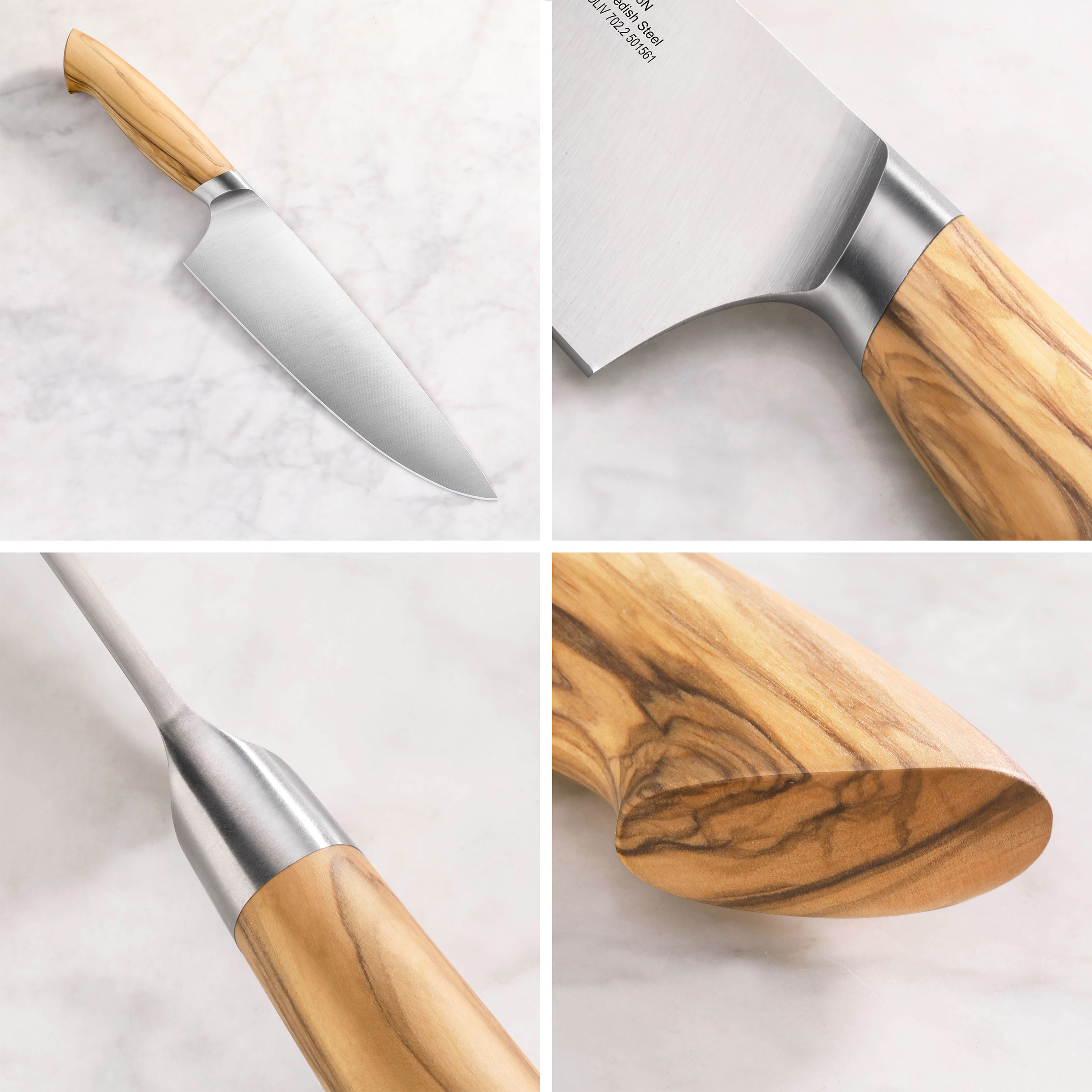 Cangshan OLIV Series Swedish Steel 15-Piece Knife Block Set, Maple Block - Image 3