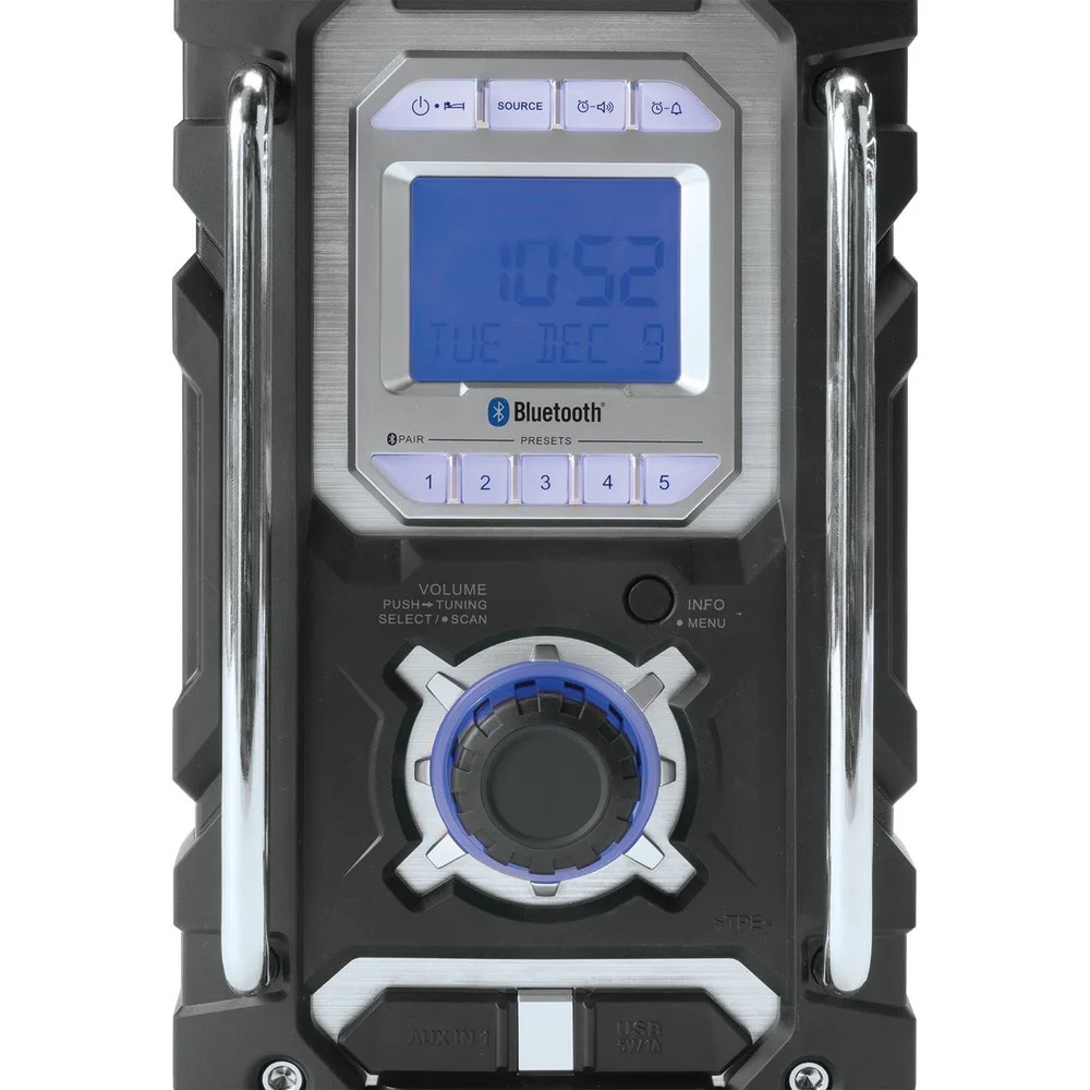 Makita XRM06B Bluetooth Cordless Job Site Radio, Black - Image 5