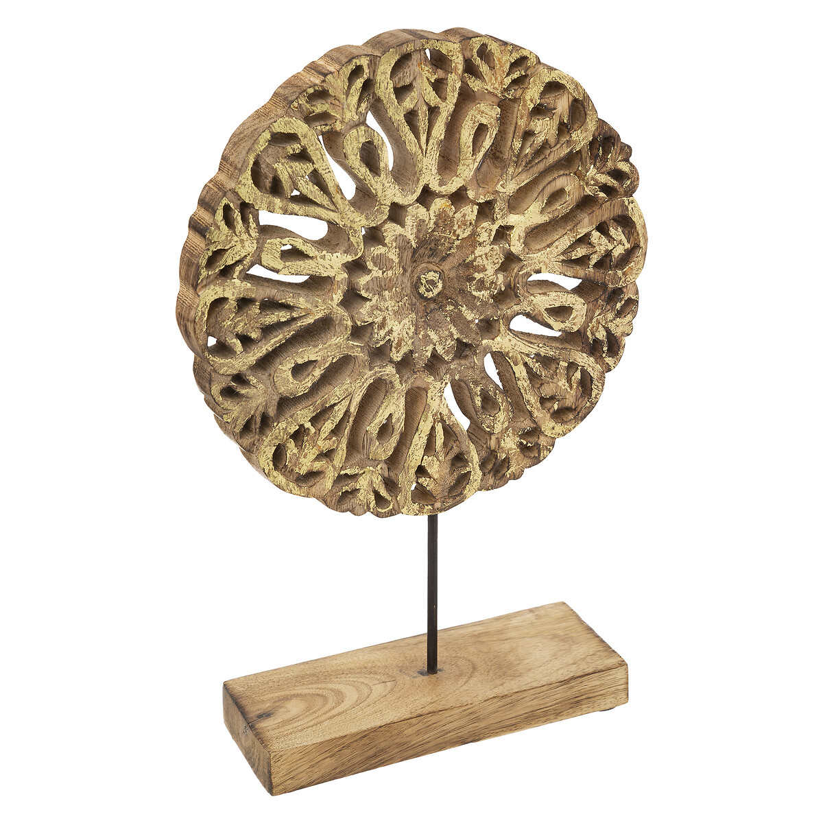 Table decoration "Lary" Mango wood, H.35 cm