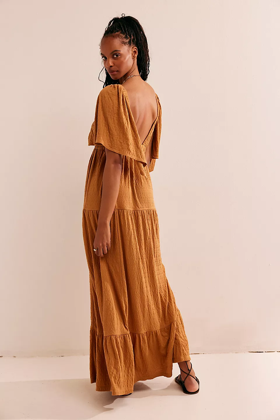 La La Maxi Dress-Cashew