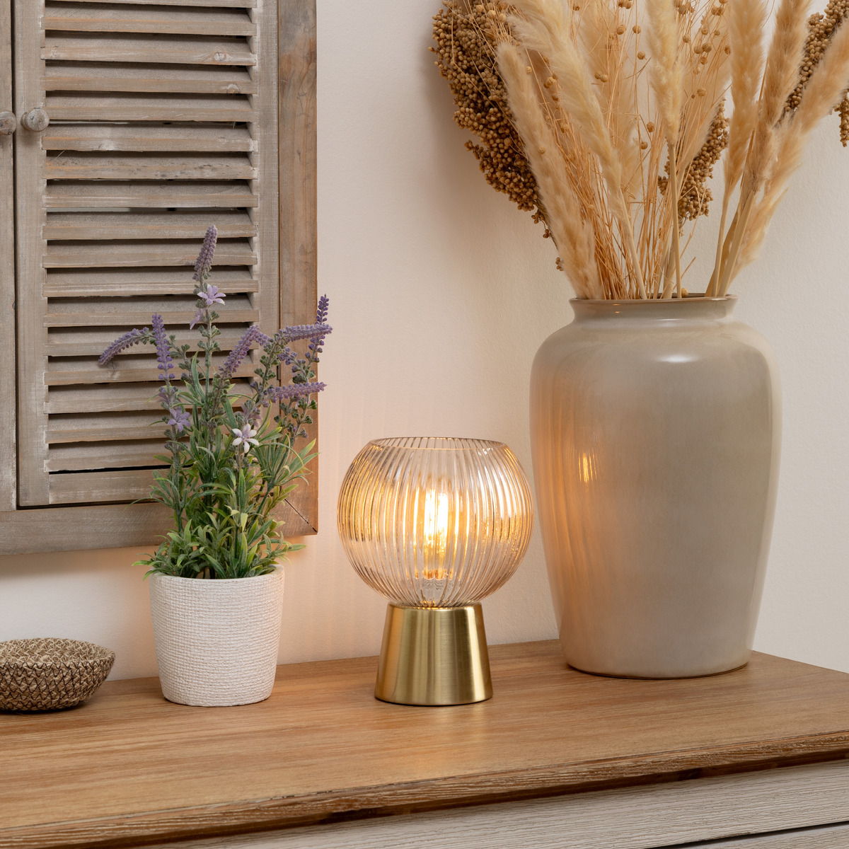 Lamp "Laye" Gilt, H.20 cm