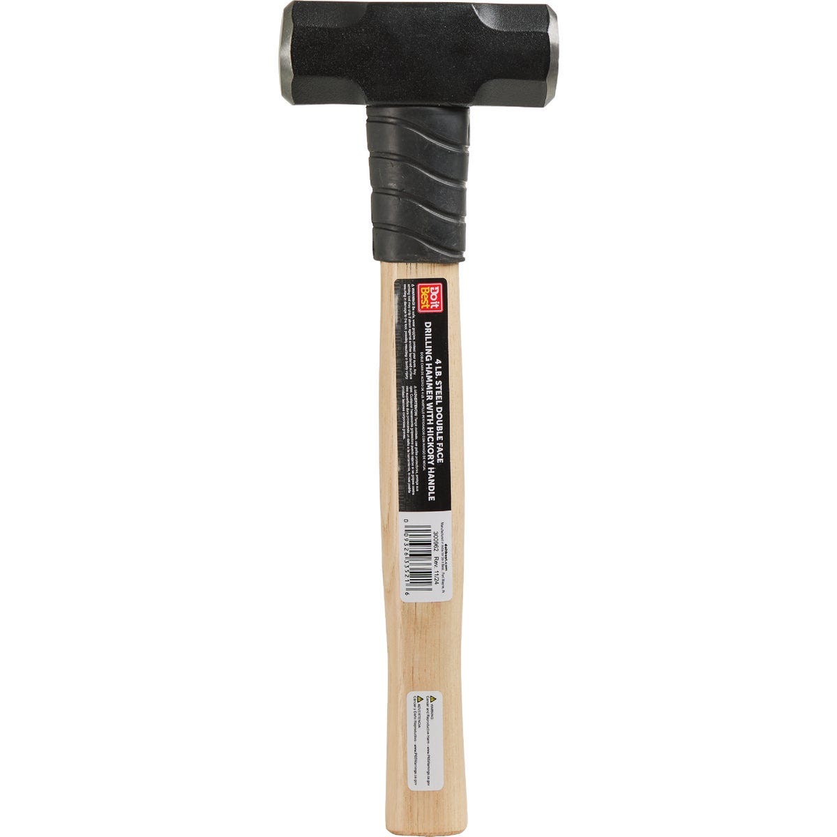 Do it Best 4 Lb. Steel Double Face Drilling Hammer with Hickory Handle