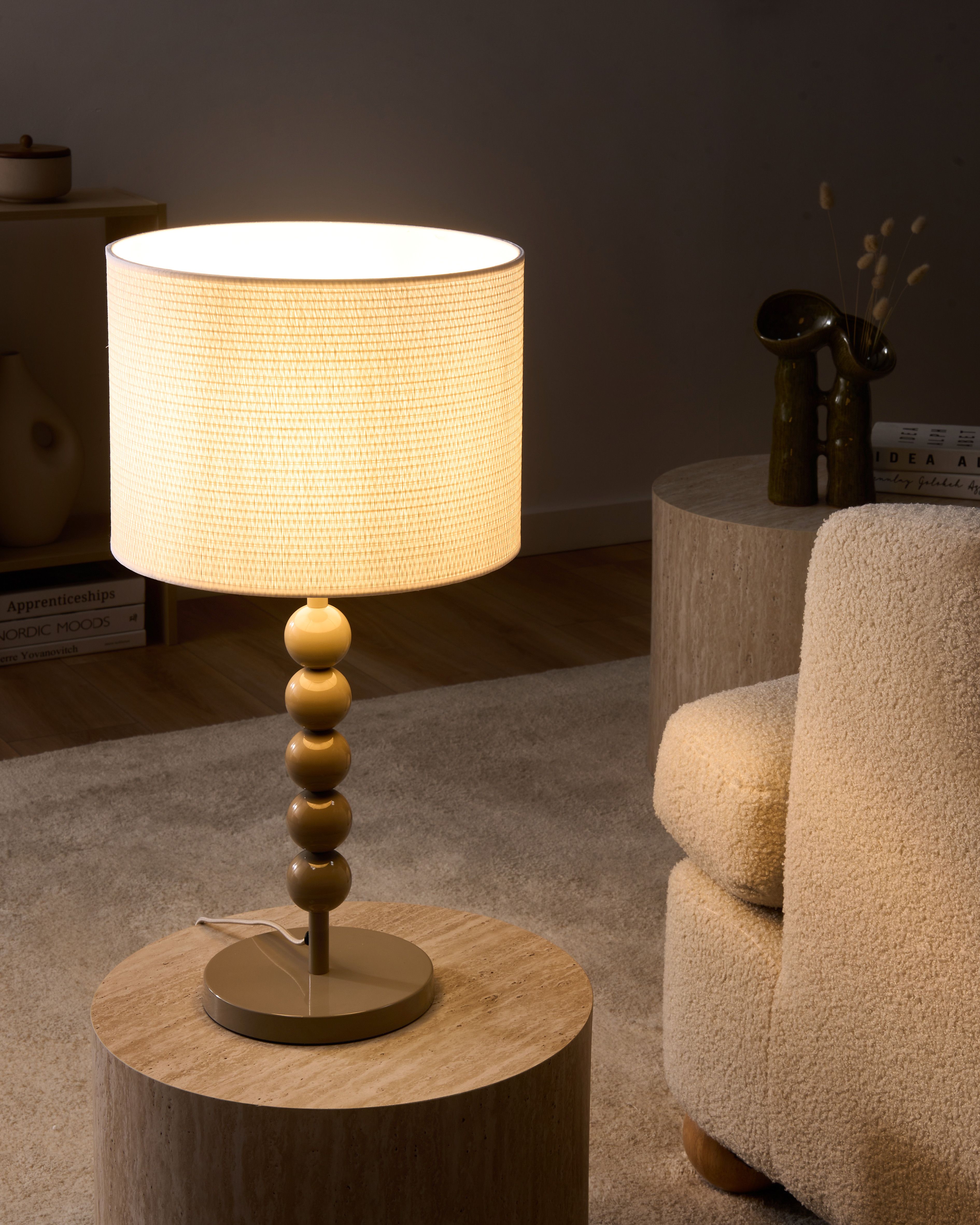 Table Lamp LOKY Metal Beige