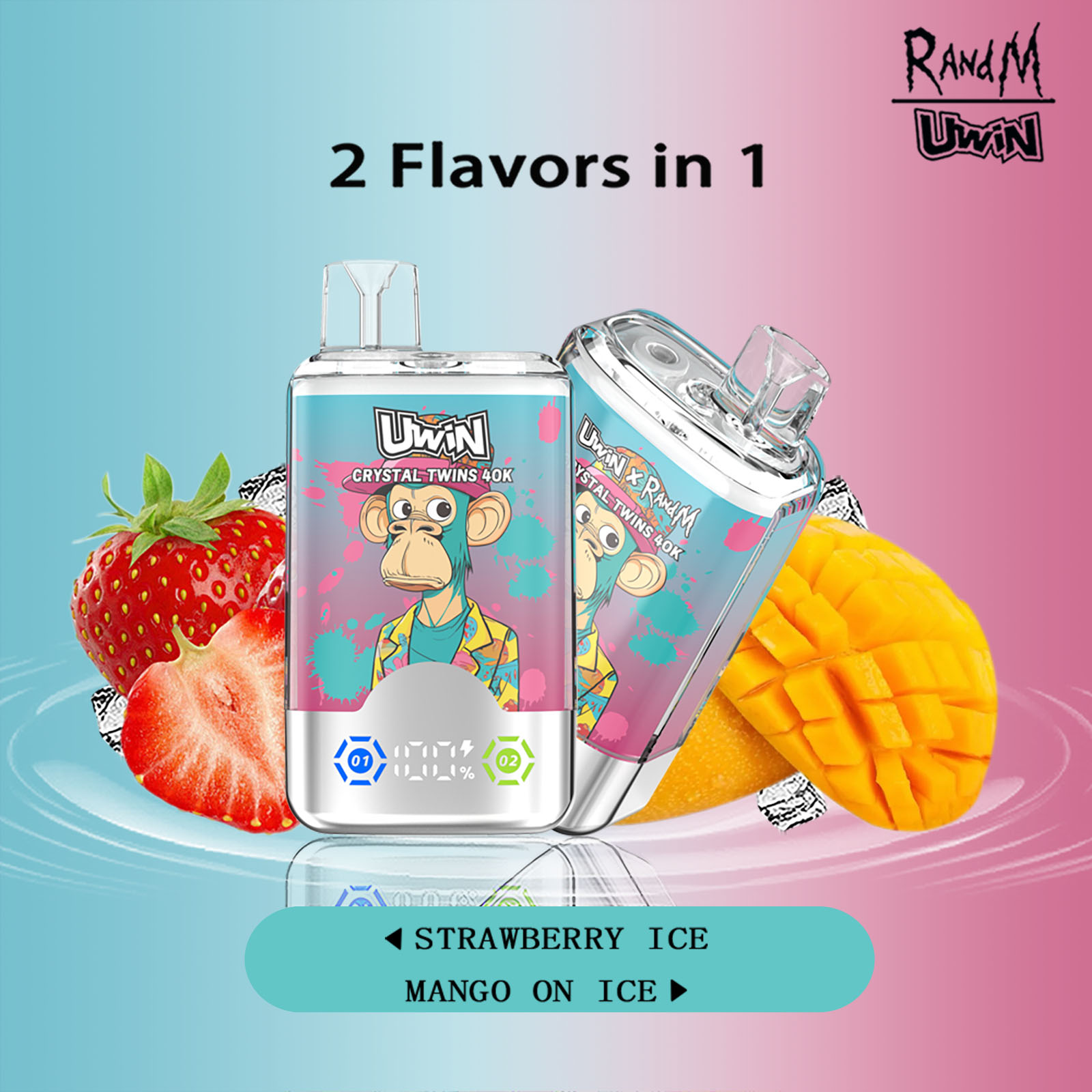 Uwin Crystal Twins 40K Disposable Vape