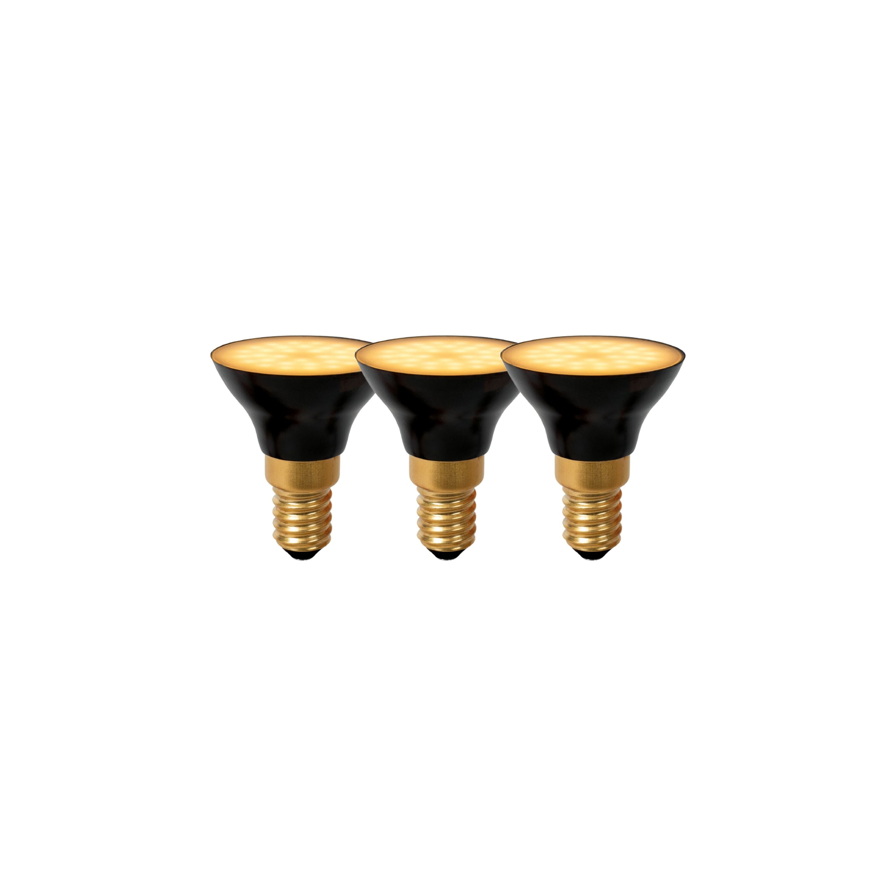 Lucide G45 Led lamp - Zwart (set van 3)