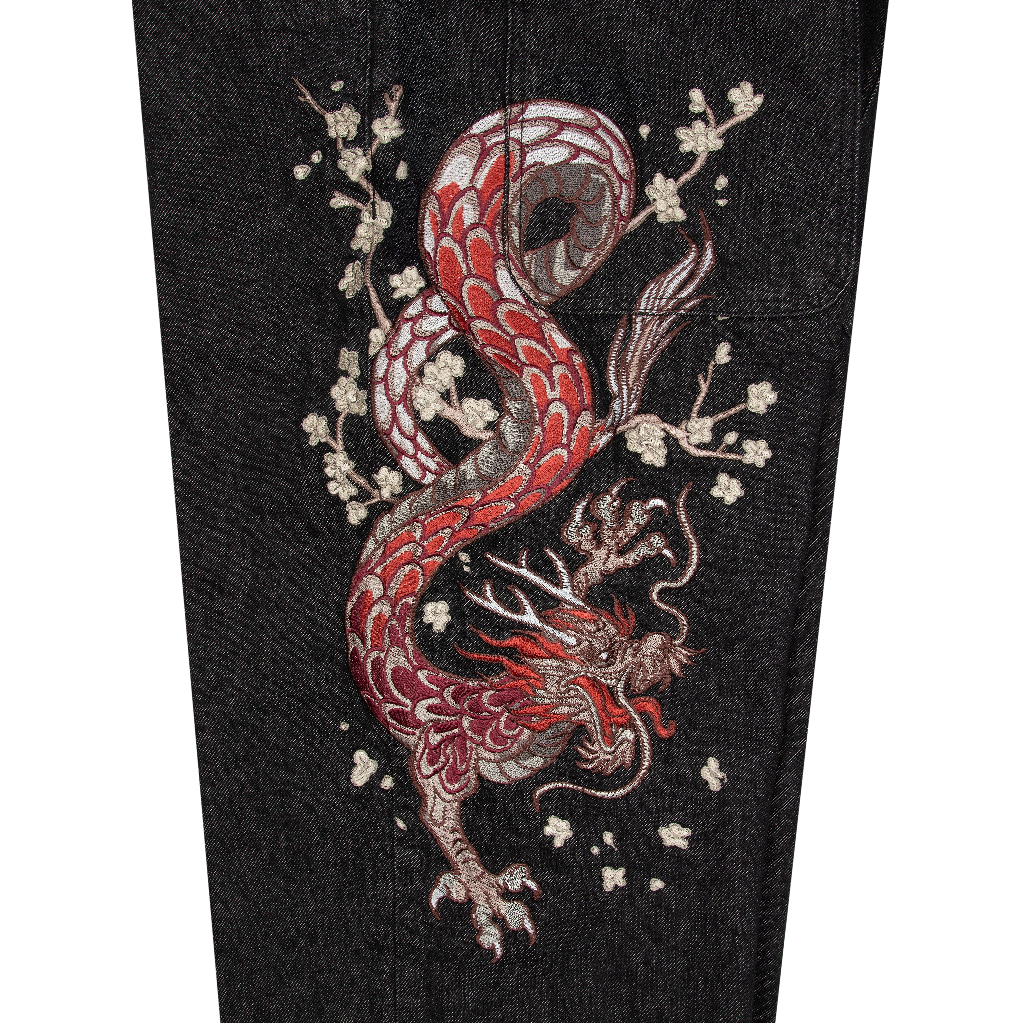 "yakuza" raw Denim black 01