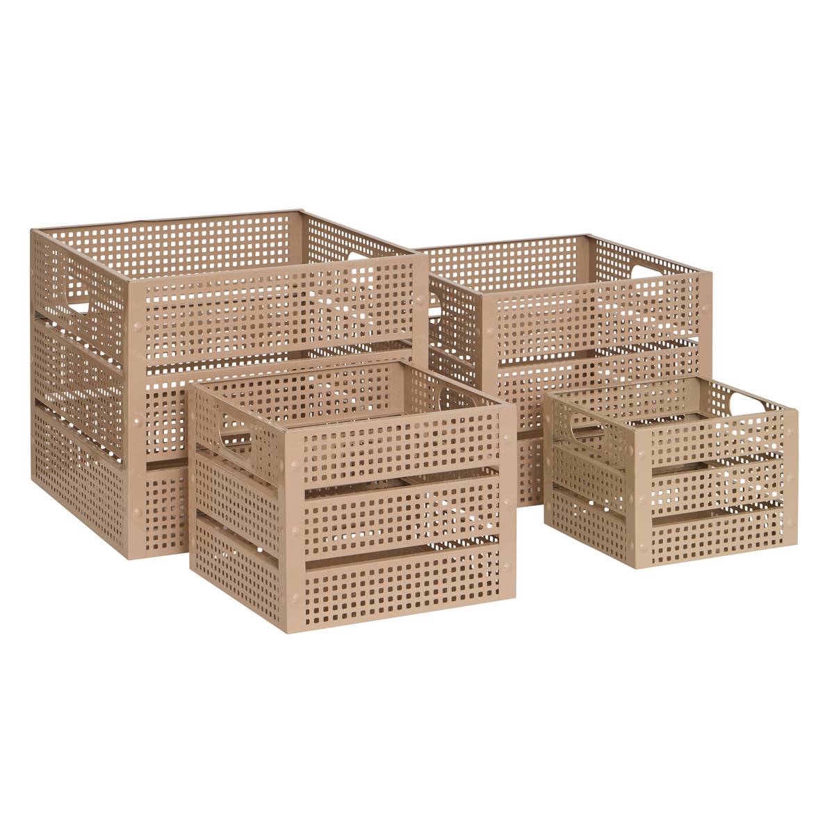 Set of 4 "Azae" boxes 35x30 cm