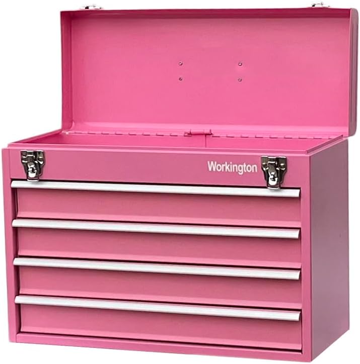Workington Portable Metal Tool Chest with 4 Drawers, 20