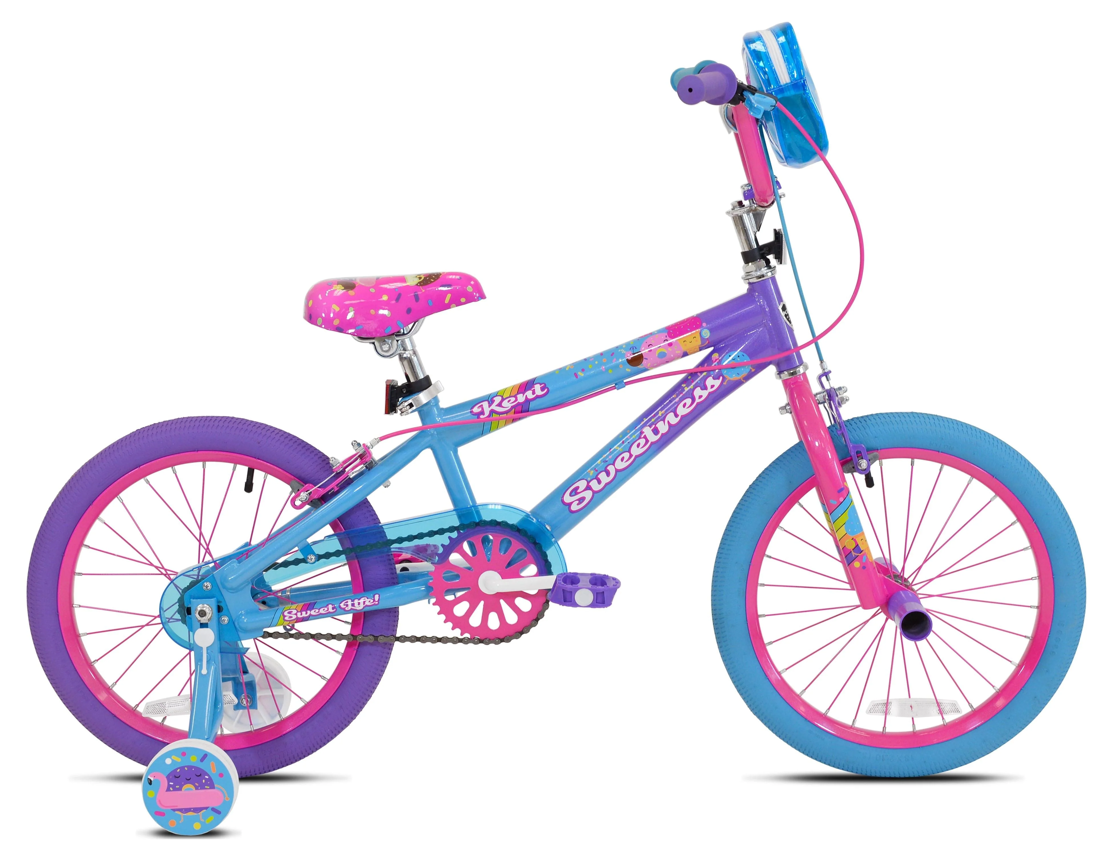 Kent Bicycles 18" Sweetness Girls Child Bike, Purple/Pink/Blue - Image 2