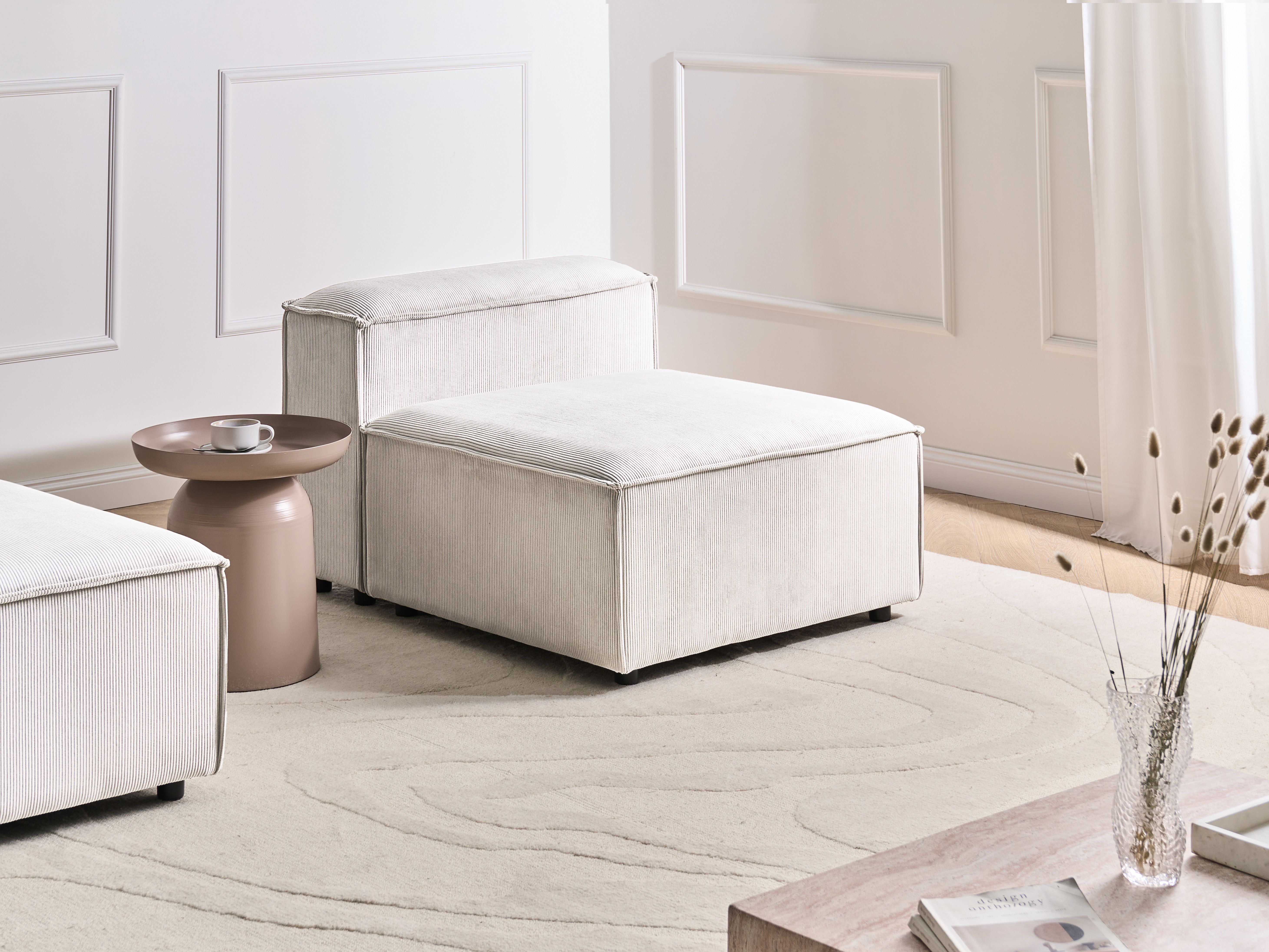 1-Seat Section ARDAL Corduroy Off-White