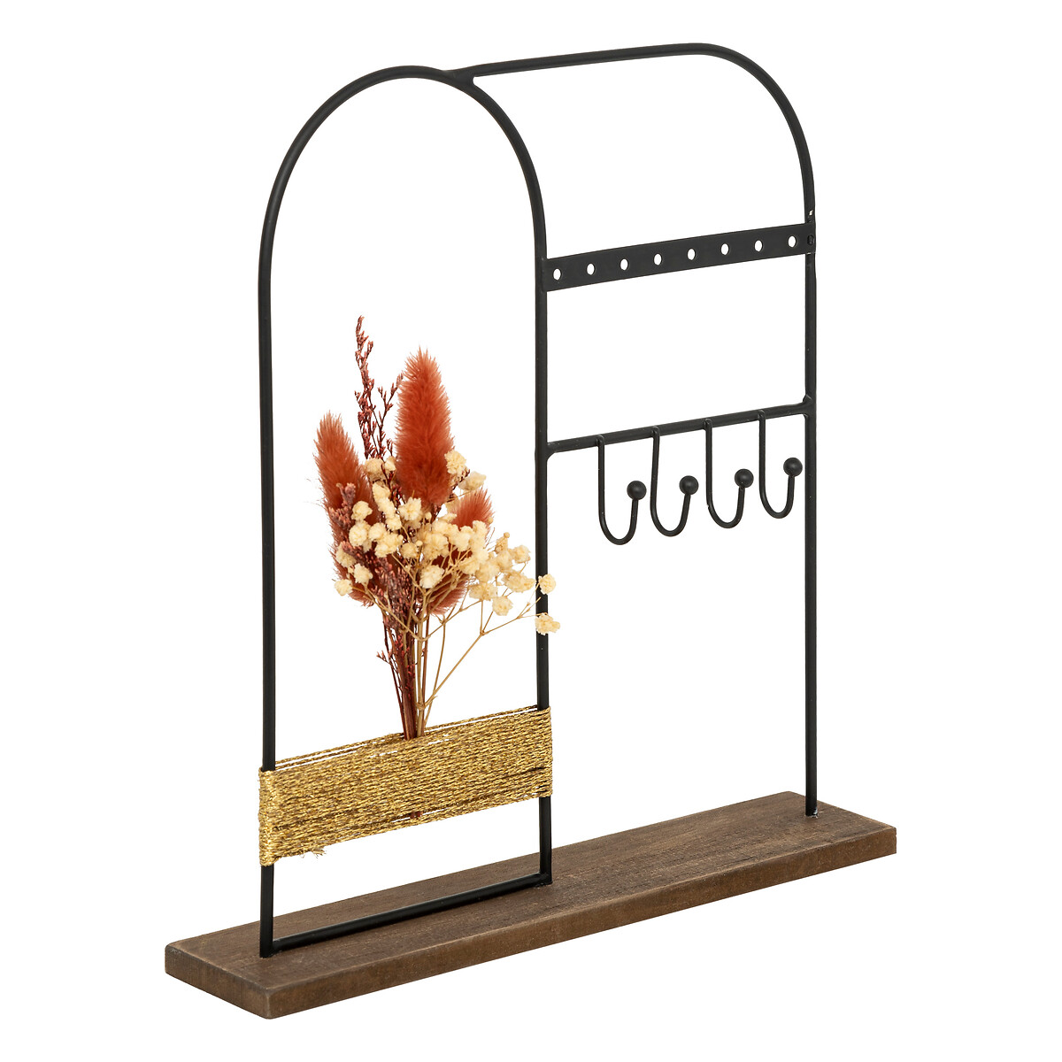 Jewellery box "Autumn" Black metal, H.26 cm