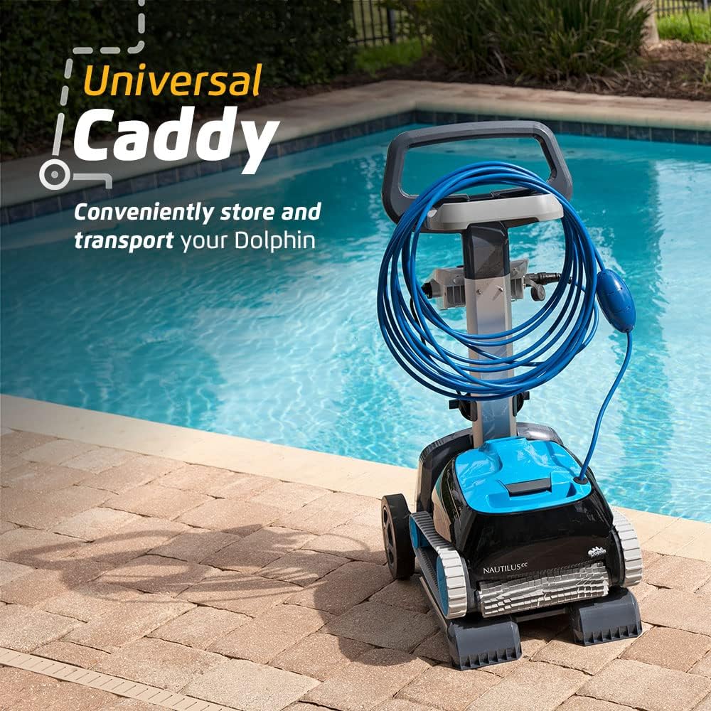 Dolphin Nautilus CC Automatic Robotic Pool Vacuum Cleaner With Caddy For In-Ground Pools Up To 33 FT - Image 3 Dolphin Nautilus CC Automatic Robotic Pool Vacuum Cleaner With Caddy For In-Ground Pools Up To 33 FT - Image 3