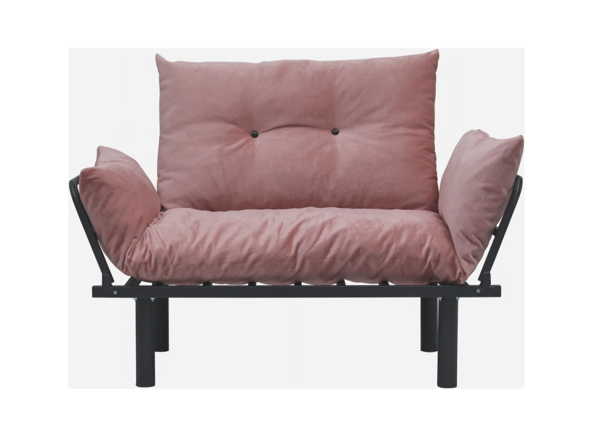 JINS&VICO Futon Love Seats with Adjustable Backrest, 2 Seat Convertible Sofa for Living Room, Small Space, Offices, Dorm, Studio,Sofa Chair(Pink) - Image 6