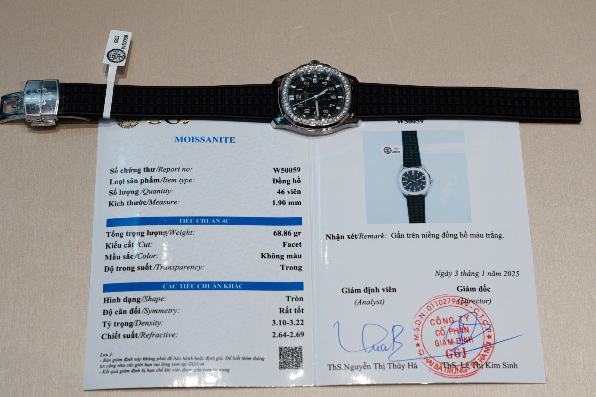 Patek Philippe Aquanaut 5067 Replica Watches Bezel Moissanite Diamonds PPF Factory 35.6mm - Elite Watch Atelier
