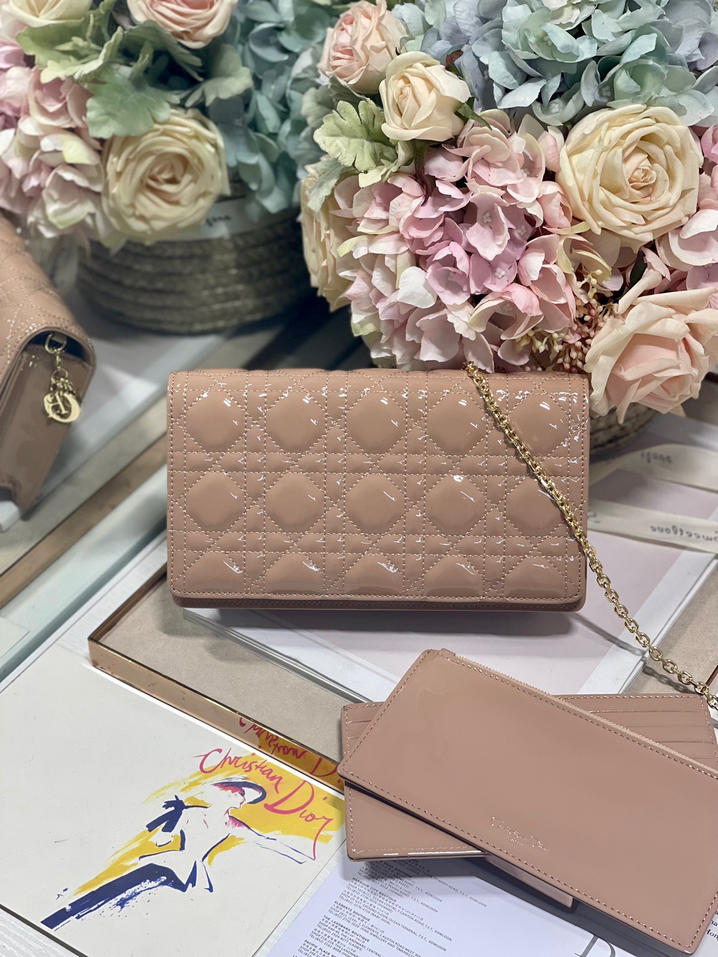 Christian Dior Lady Dior Pouch Beige, For Women, Women’s Handbags 8.5in/21.5cm CD S0204OVRB_M45M1:1High-quality replica