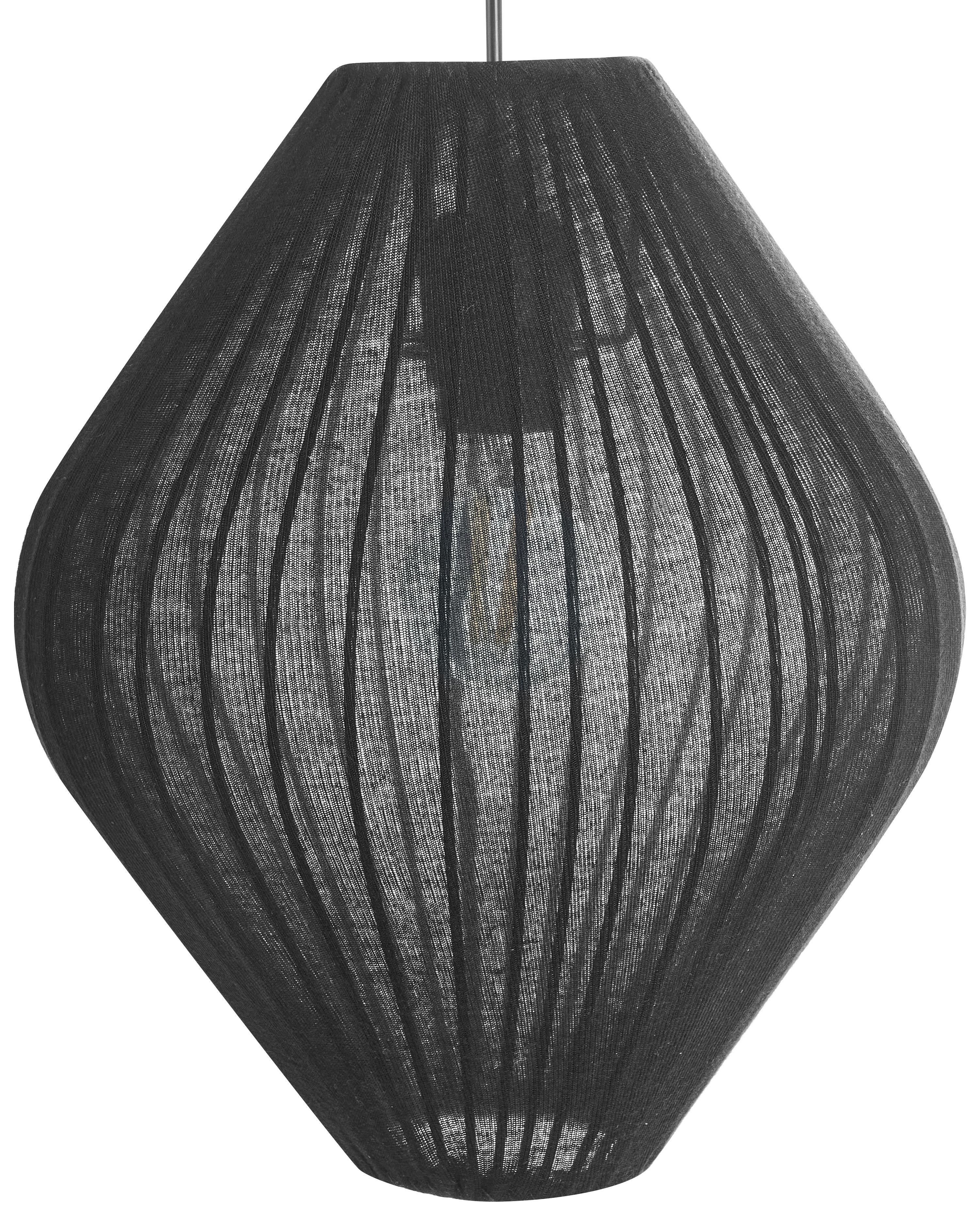 Pendant Lamp ALME Fabric Black