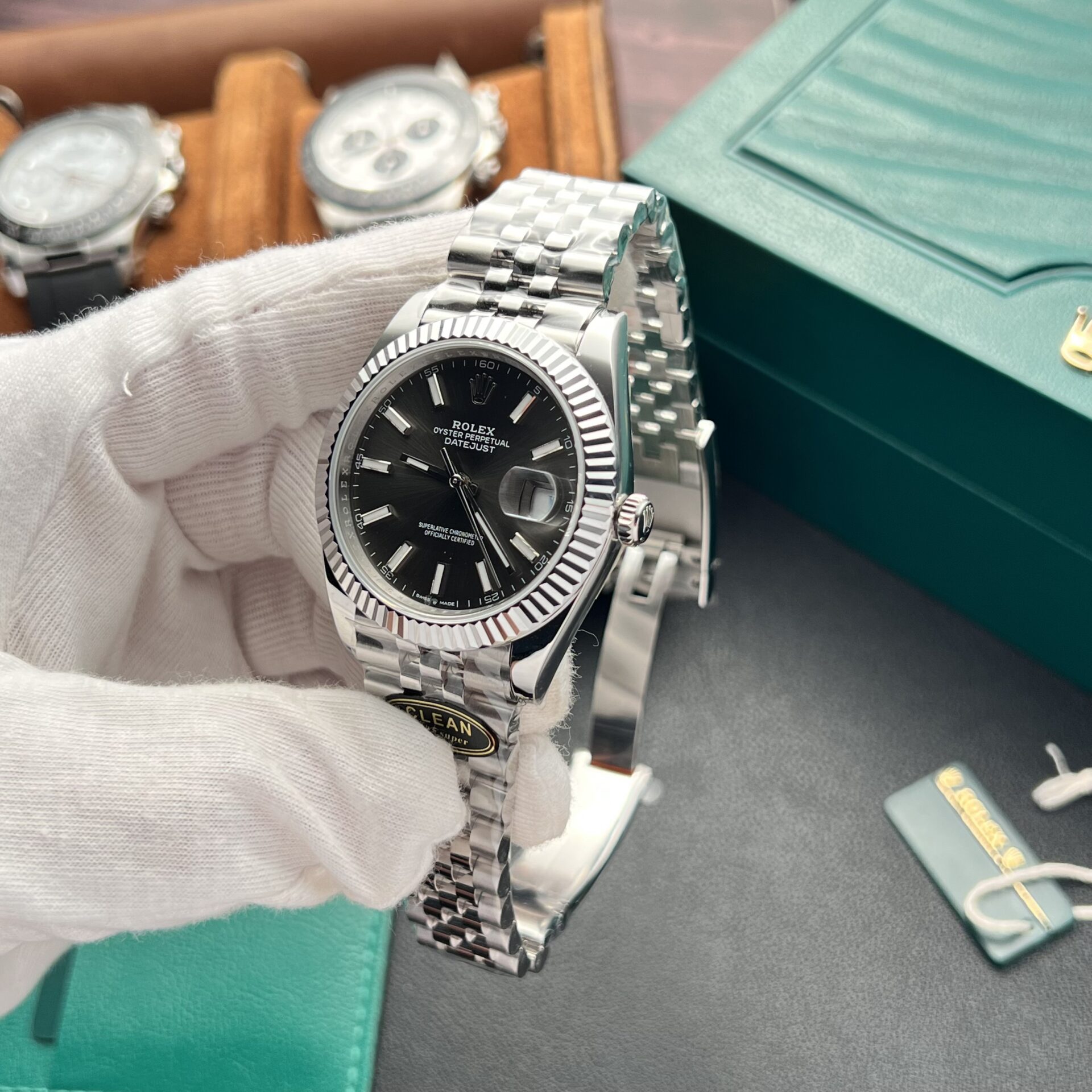 Rolex Replica Watch DateJust 126334 Grey Dial Luminous Markers Clean Factory 41mm - Top club