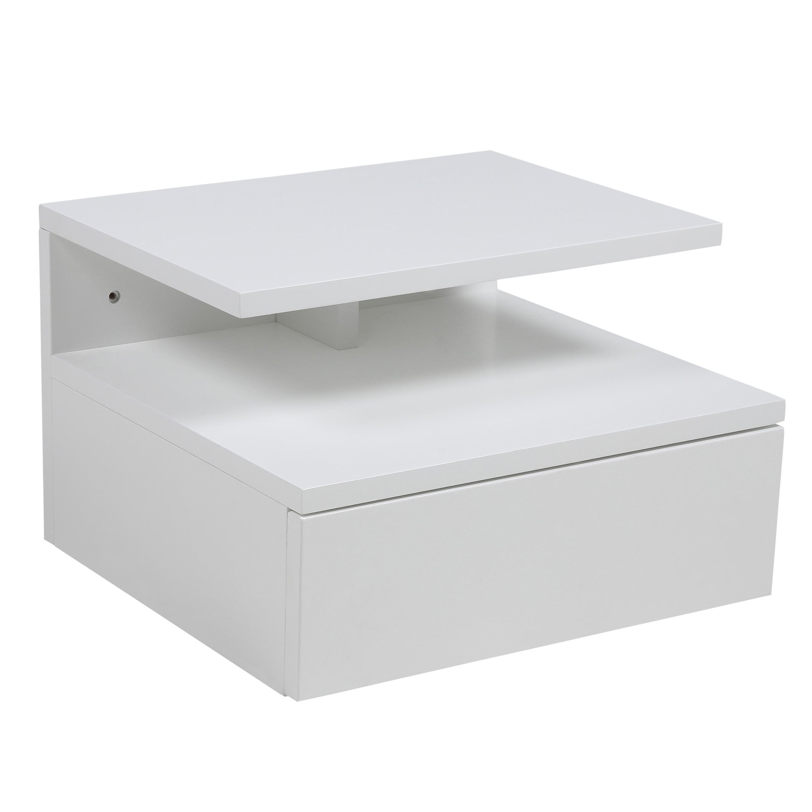 Blokker basic Zoey Nachtkastje met bovenplank - Wit
