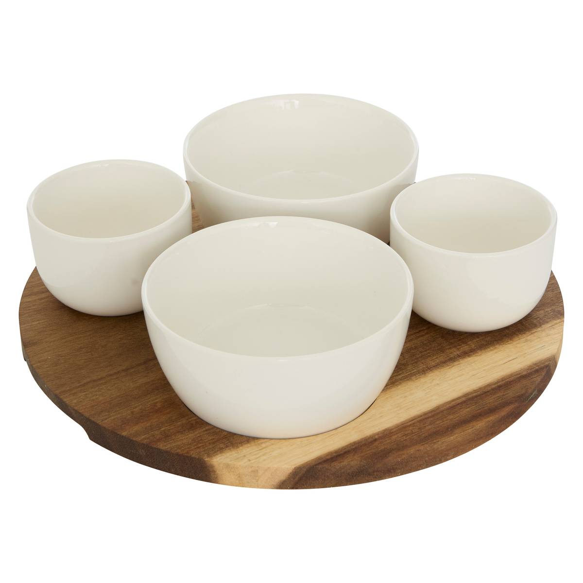 Aperitif Set"Elegance" Porcelain, 5 Pieces, White